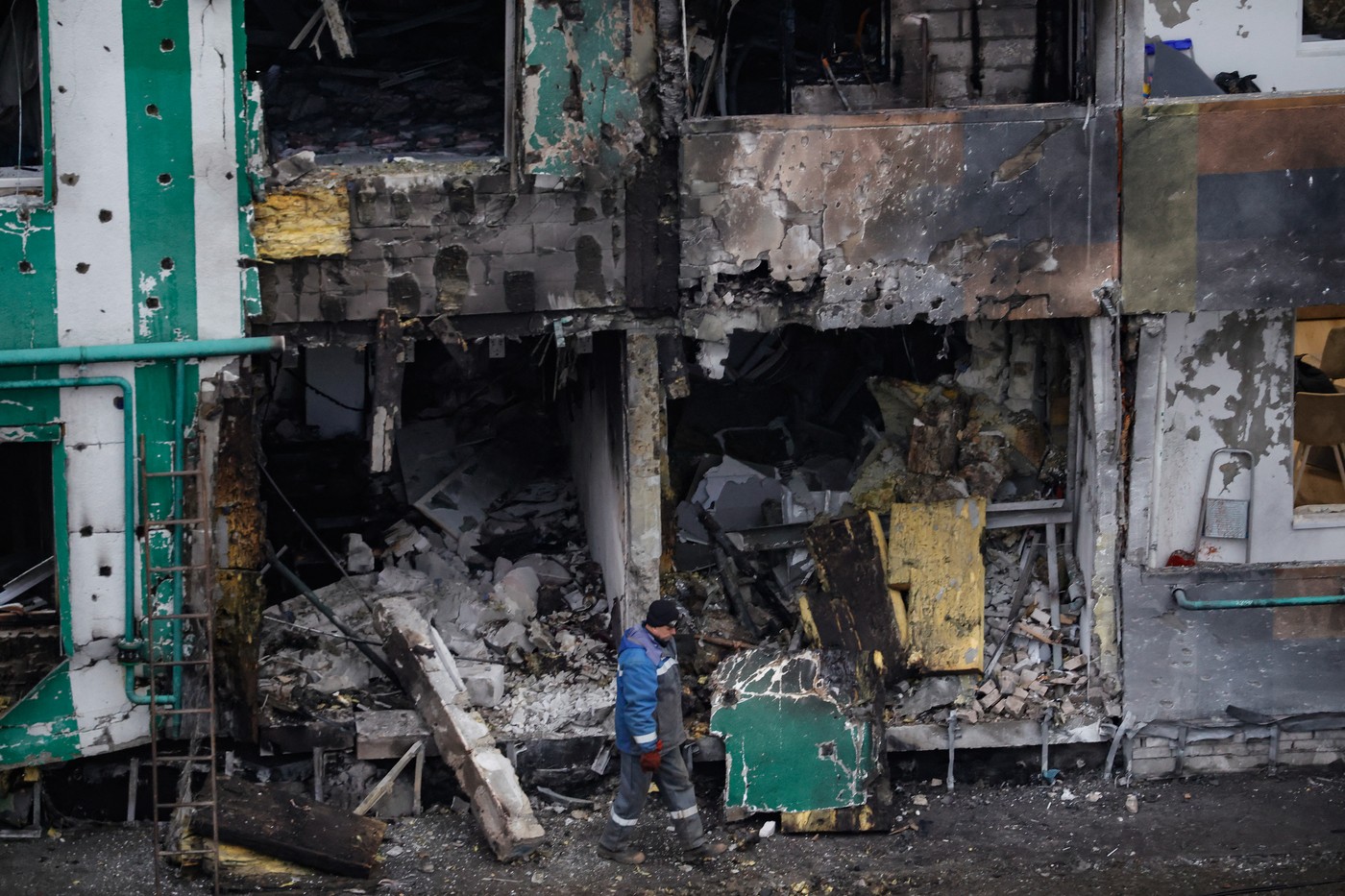 Posledice ukrajinskega napada na rusko mesto Tver