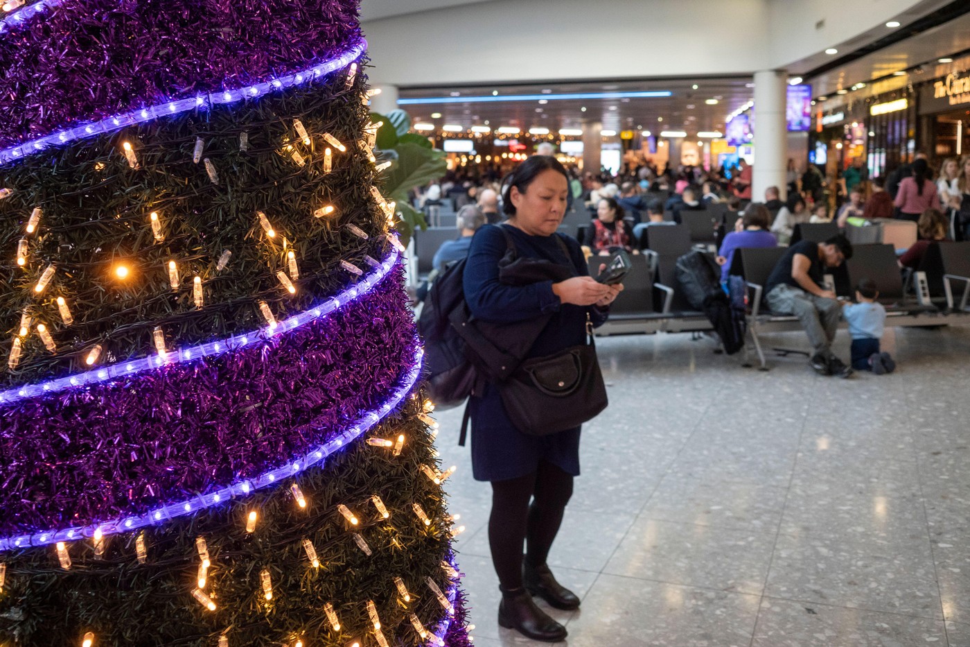 Okrasitev na letališču Heathrow