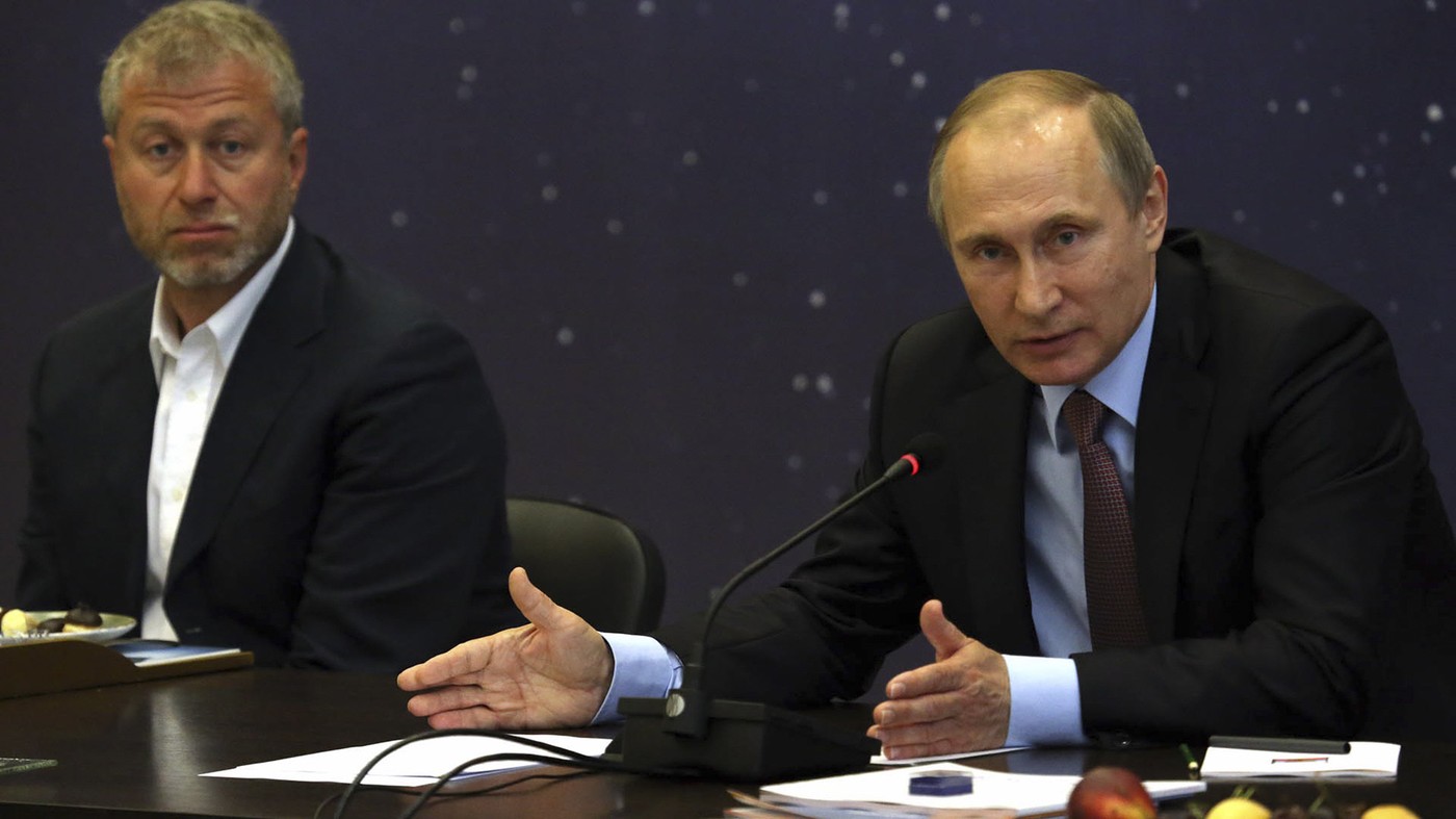 Roman Abramovič in Vladimir Putin