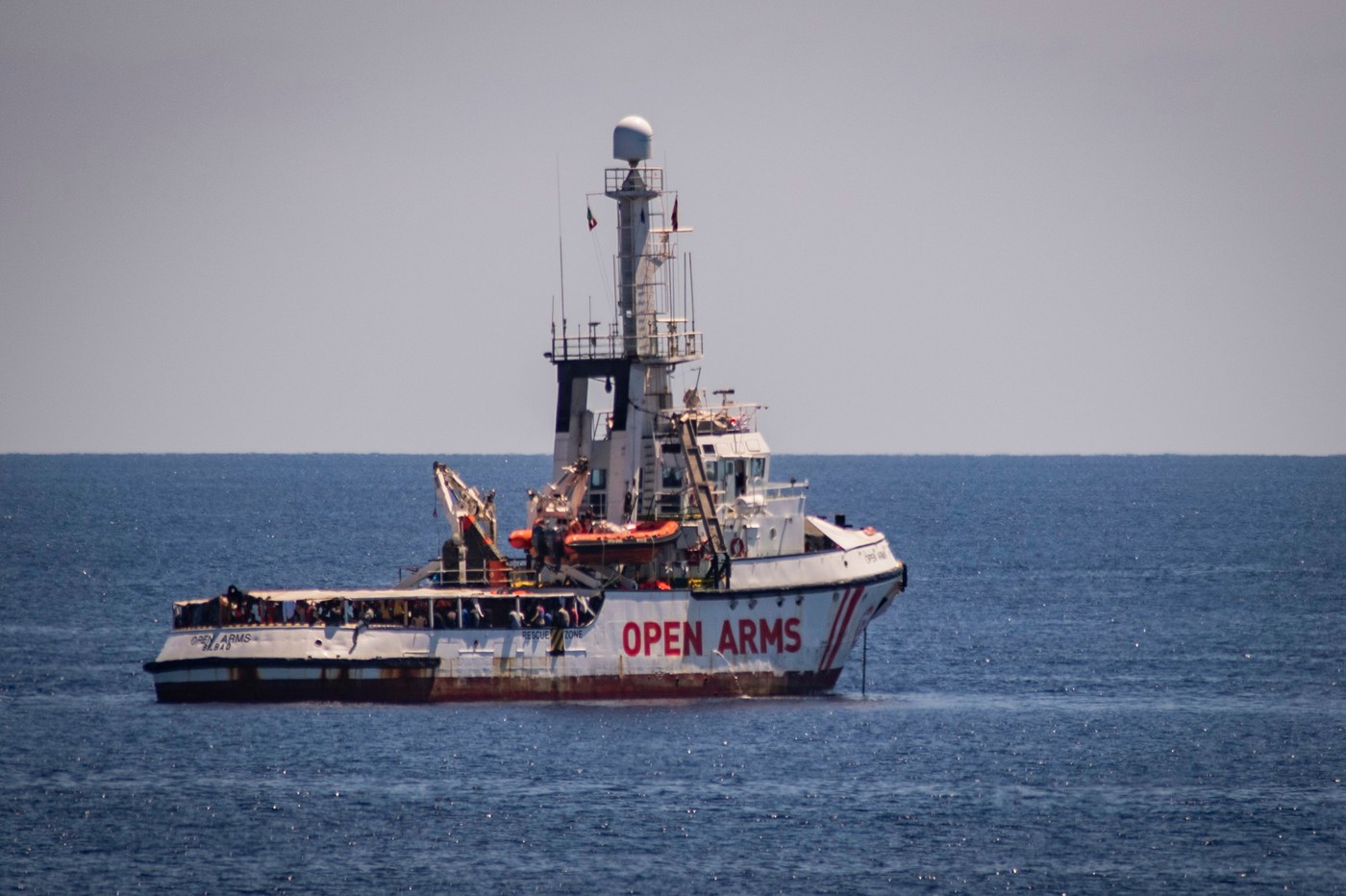 Ladja z migranti OpenArms avgust 2019