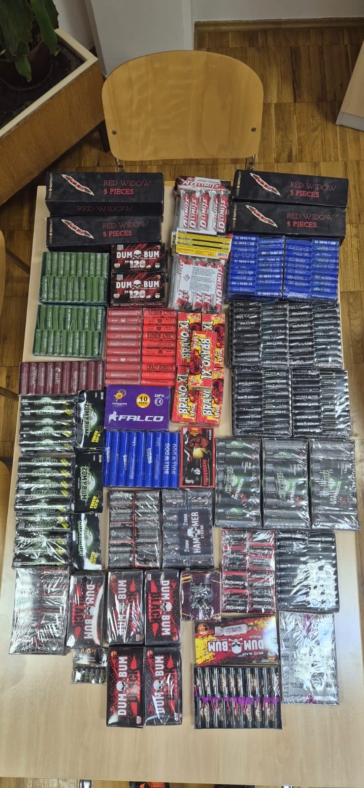 Zaseg pirotehnike na območju PU Murska Sobota