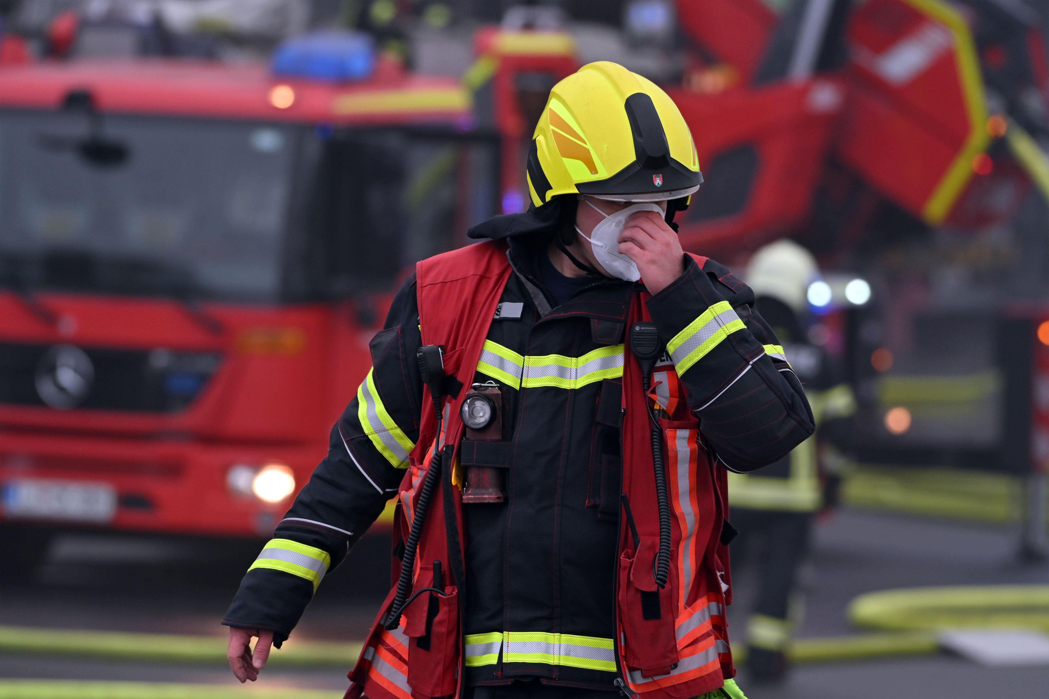 Slovenija,Ljubljana, 14.12.2025, 14. december 2025 Požar v skladišču Spara, posel, dogodekFoto: Igor Kupljenik/F.A.Bobo