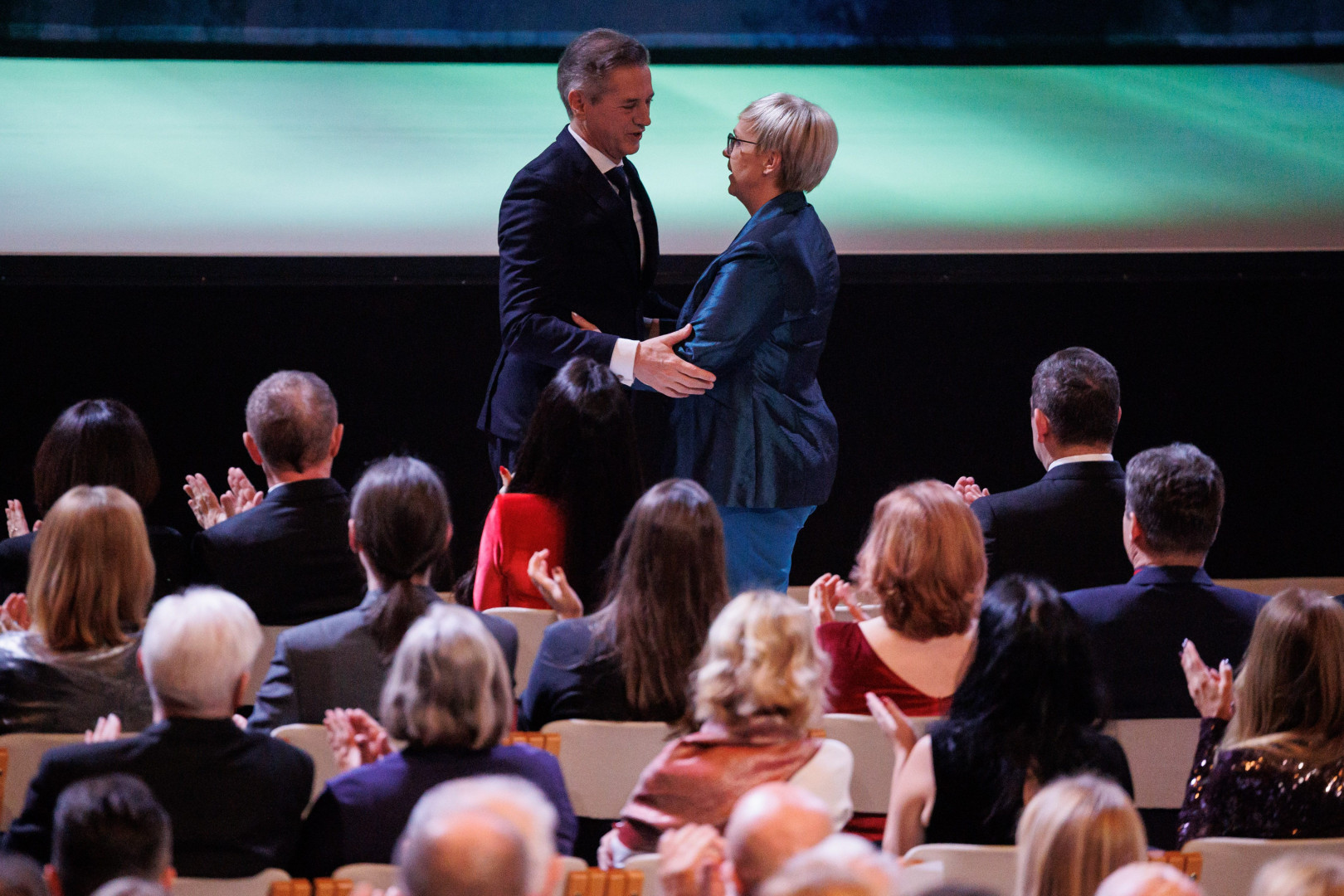 Robert Golob in Nataša Pirc Musar na proslavi