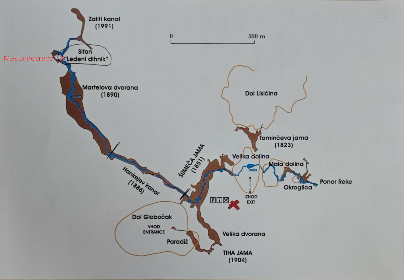 Načrt Škocjanskih jam