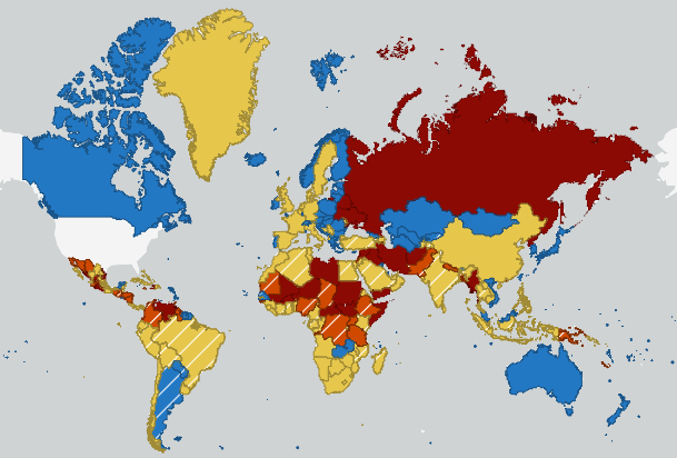 ZDA objavile opozorila pred potovanji