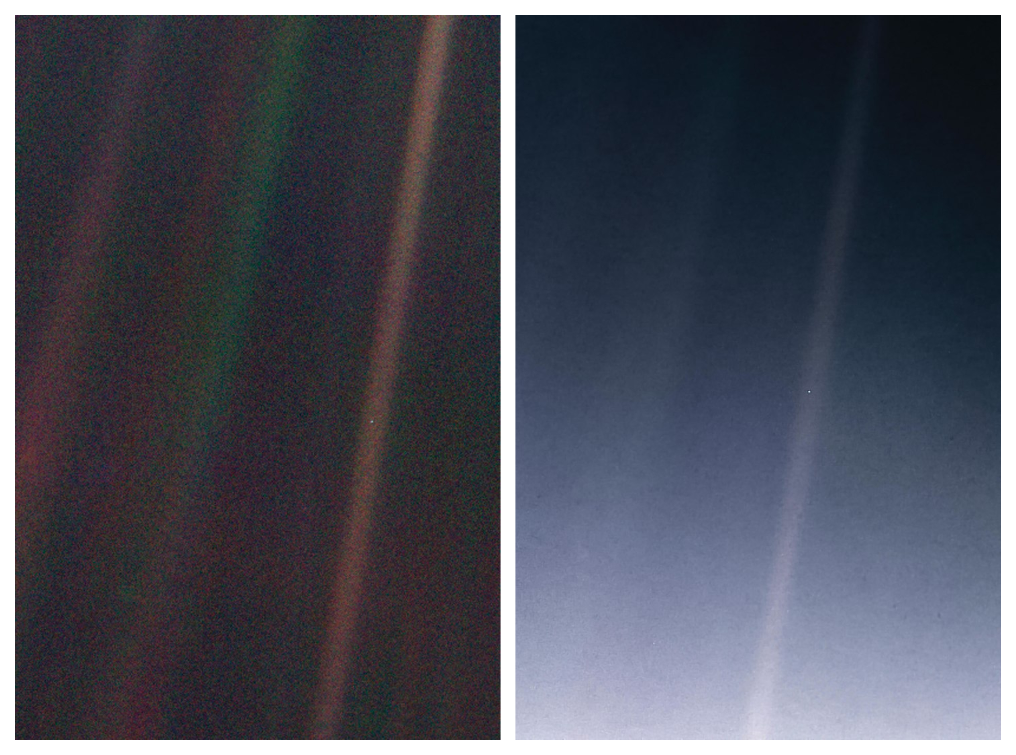 Pale Blue Dot, bledo modra pika, Voyager 1, vesolje, Carl Sagan