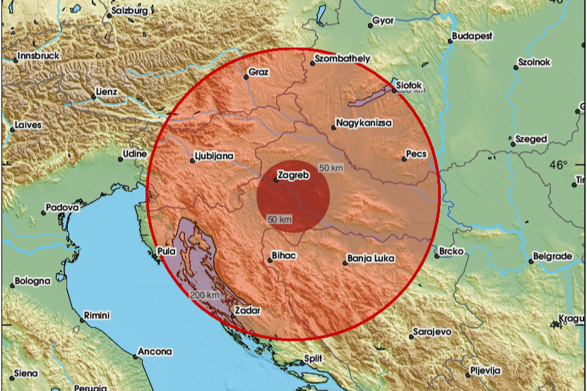 potres, hrvaška
