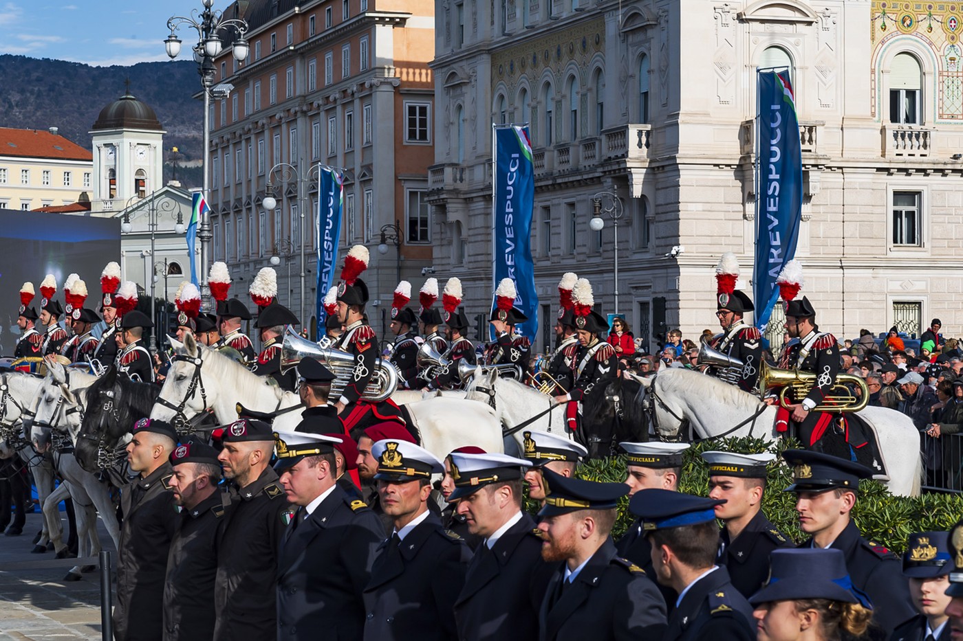 Amerigo Vespucci, najlepša jadrnica, Trst, Italija