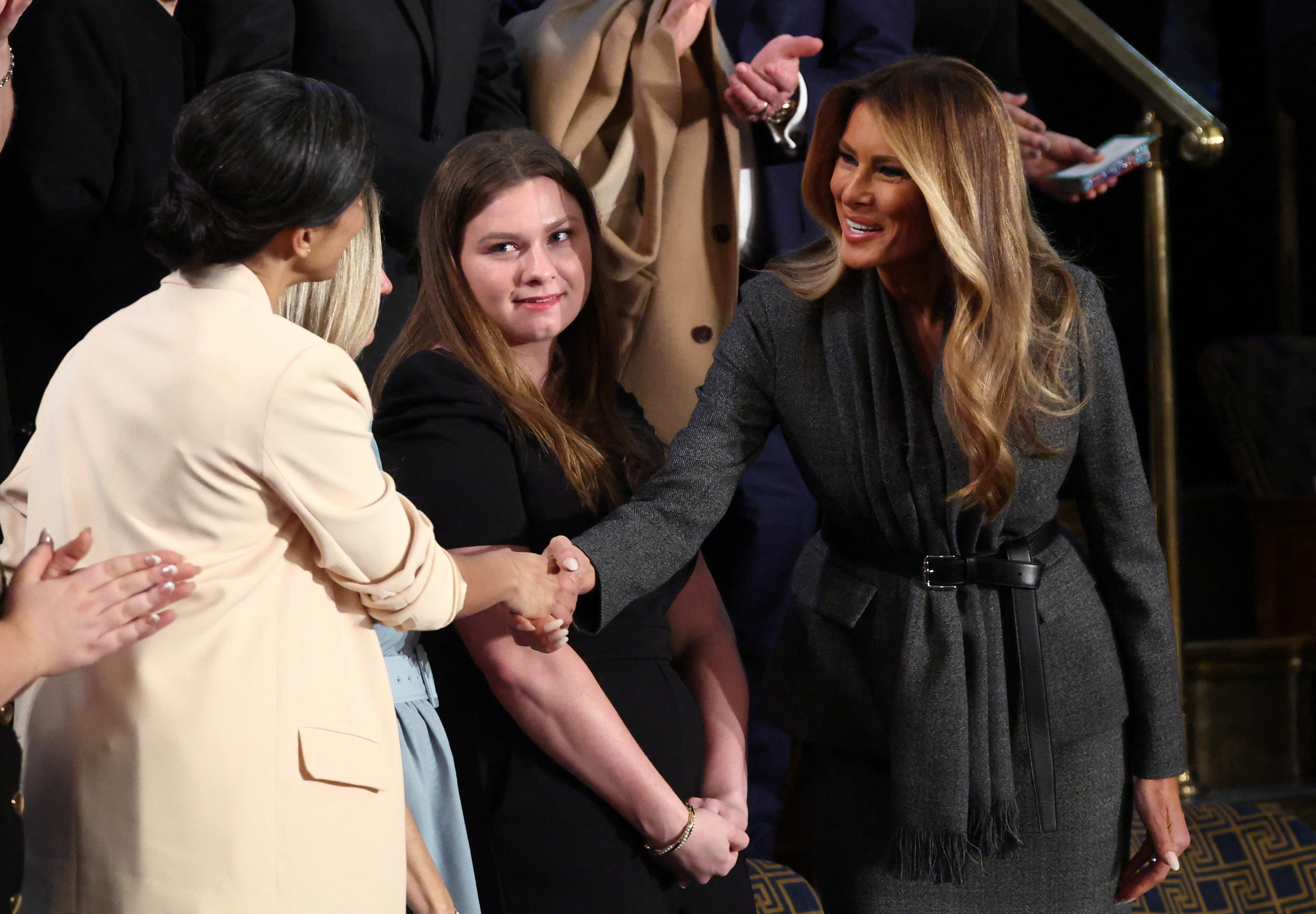 Melania Trump v kongresu (Foto: Evelyn Hockstein/REUTERS)