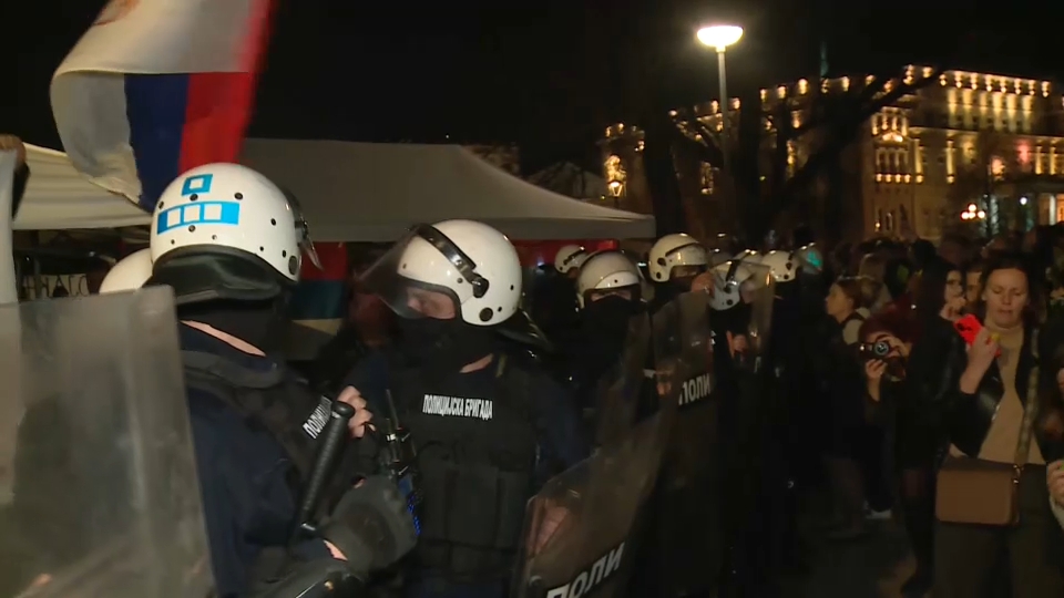 Policija v Pionirskem parku