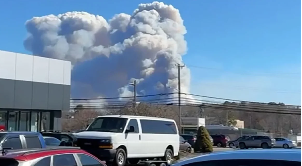 požar, dim, long island