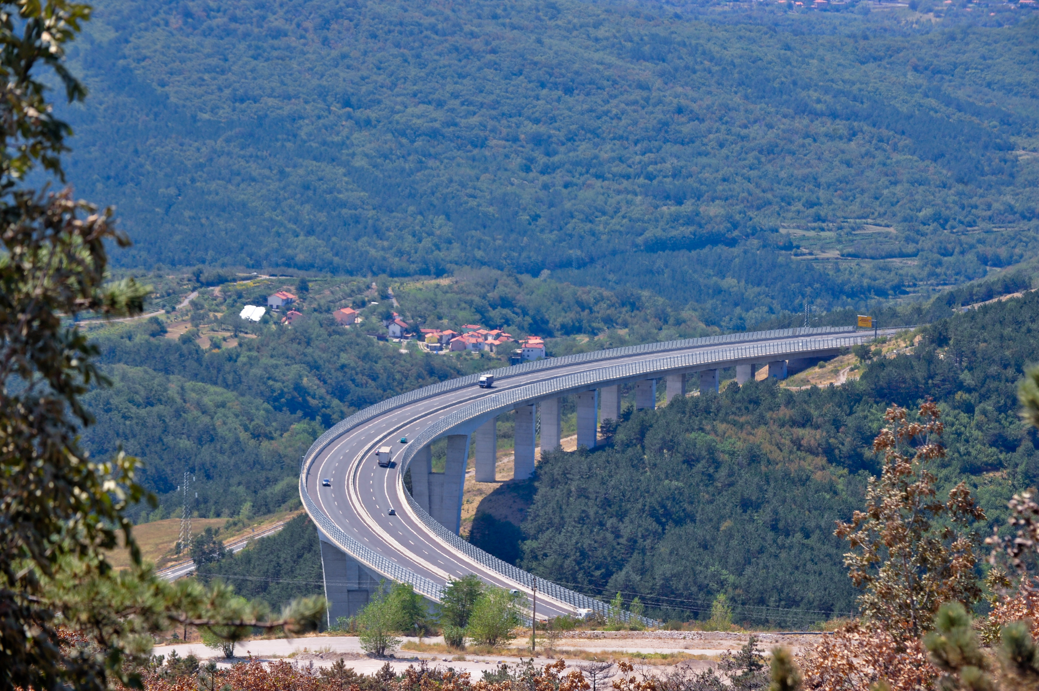 vipavska hitra cesta, viadukt, rebernice