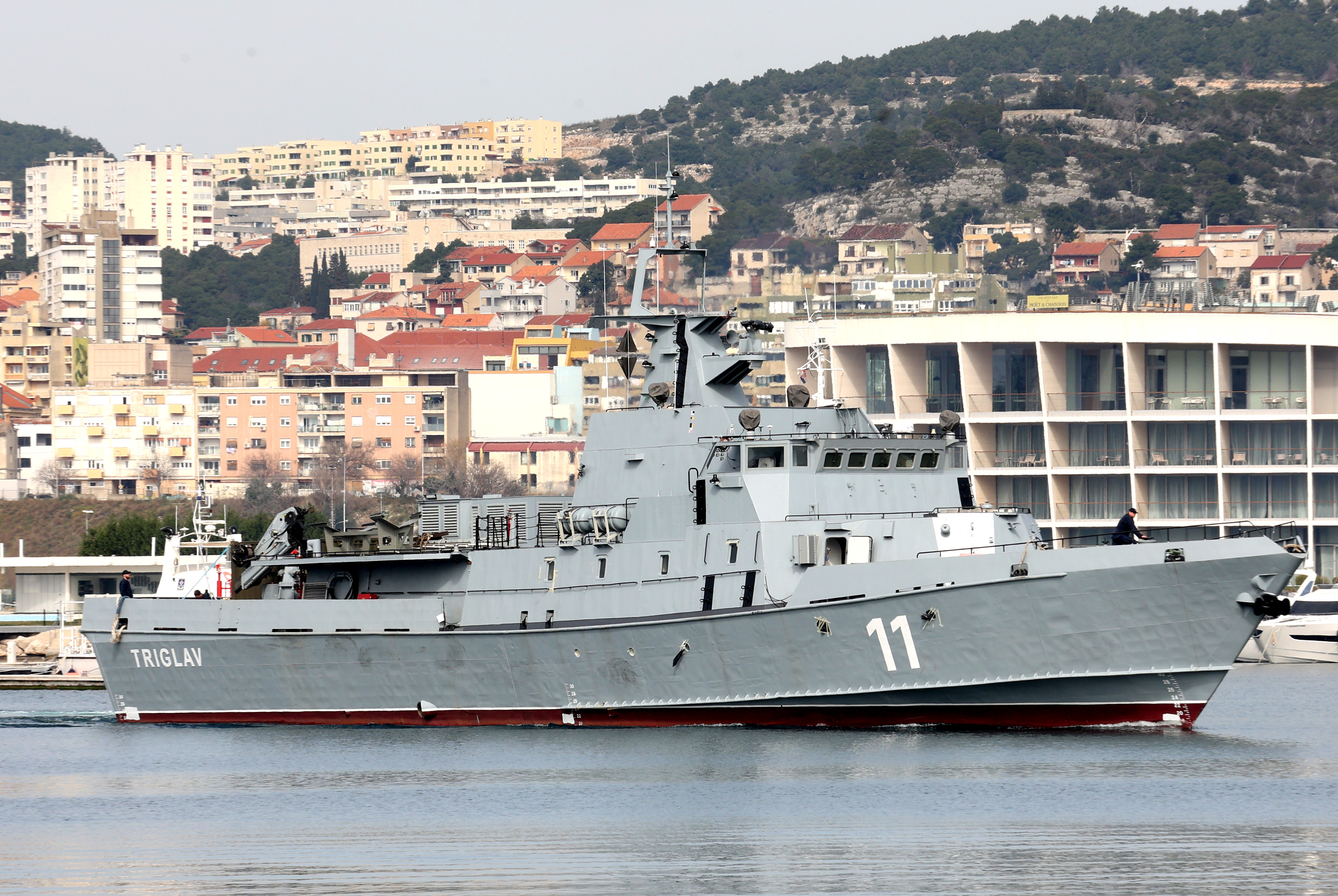 Bojna ladja Triglav na remontu