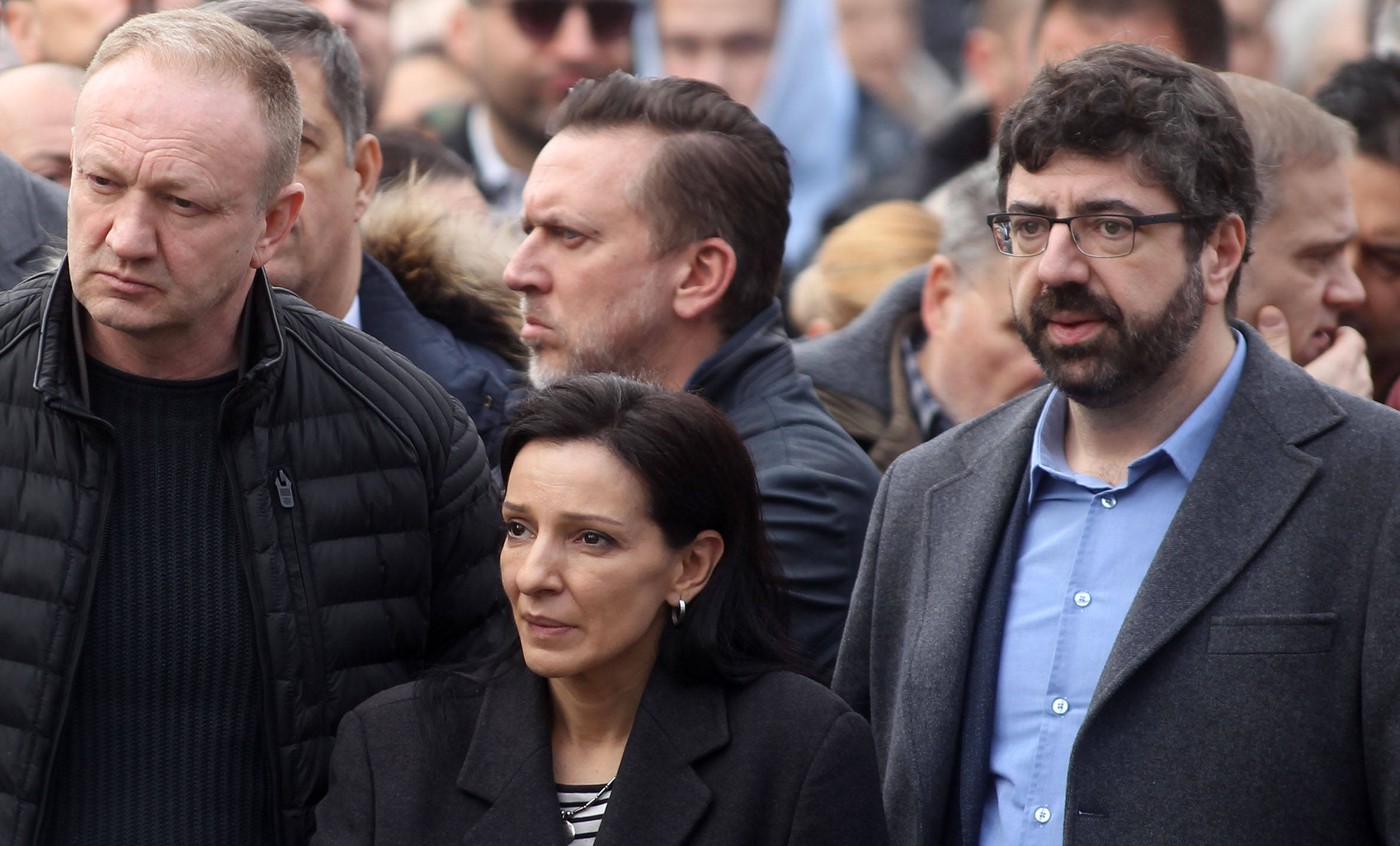 Dragan Đilas, Marinika Tepić in Radomir Lazović