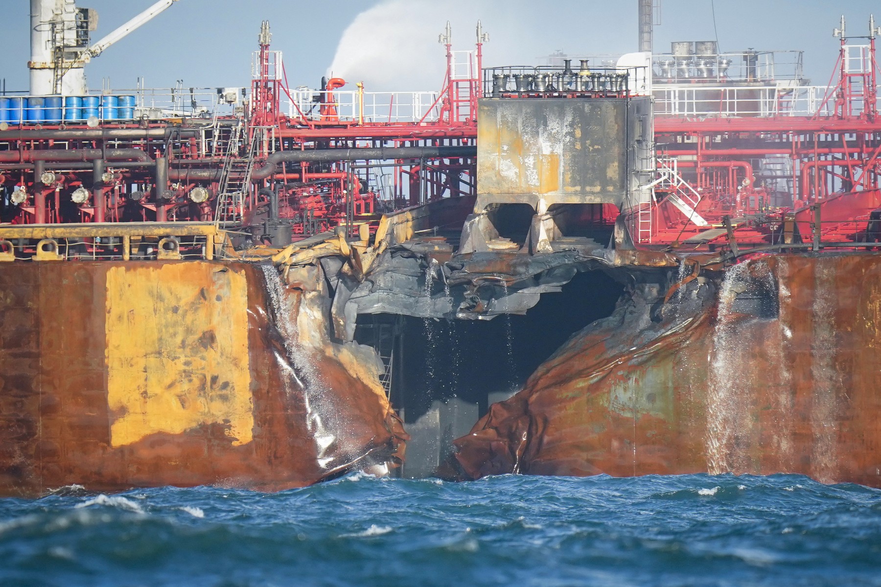 Severno morje, tanker, nesreča, trčenje