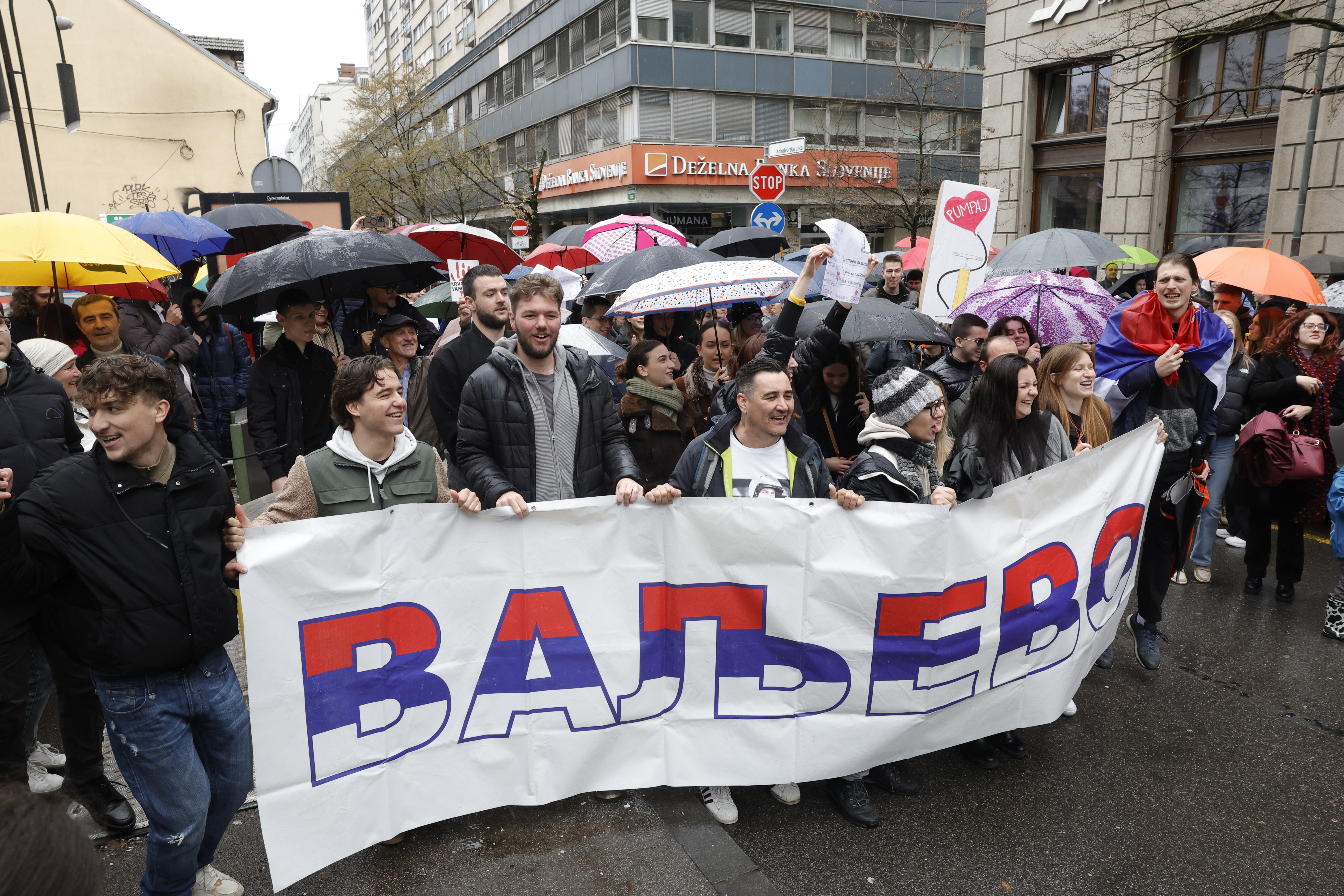 protest, zbor, ljubljana, srbija
