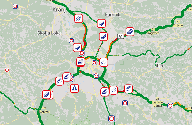 promet gneča zastoj