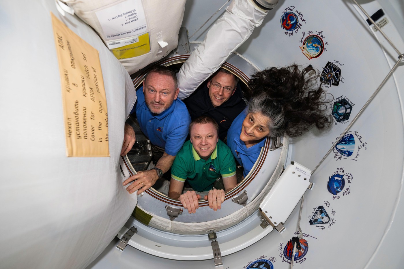 posadke SpaceX-9, Mednarodna vesoljska postaja, Sunita Williams, Barry Wilmore, Nick Hague, Aleksandr Gorbunov