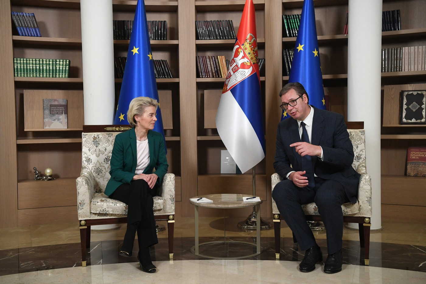 Ursula von der Leyen, Aleksandar Vučić