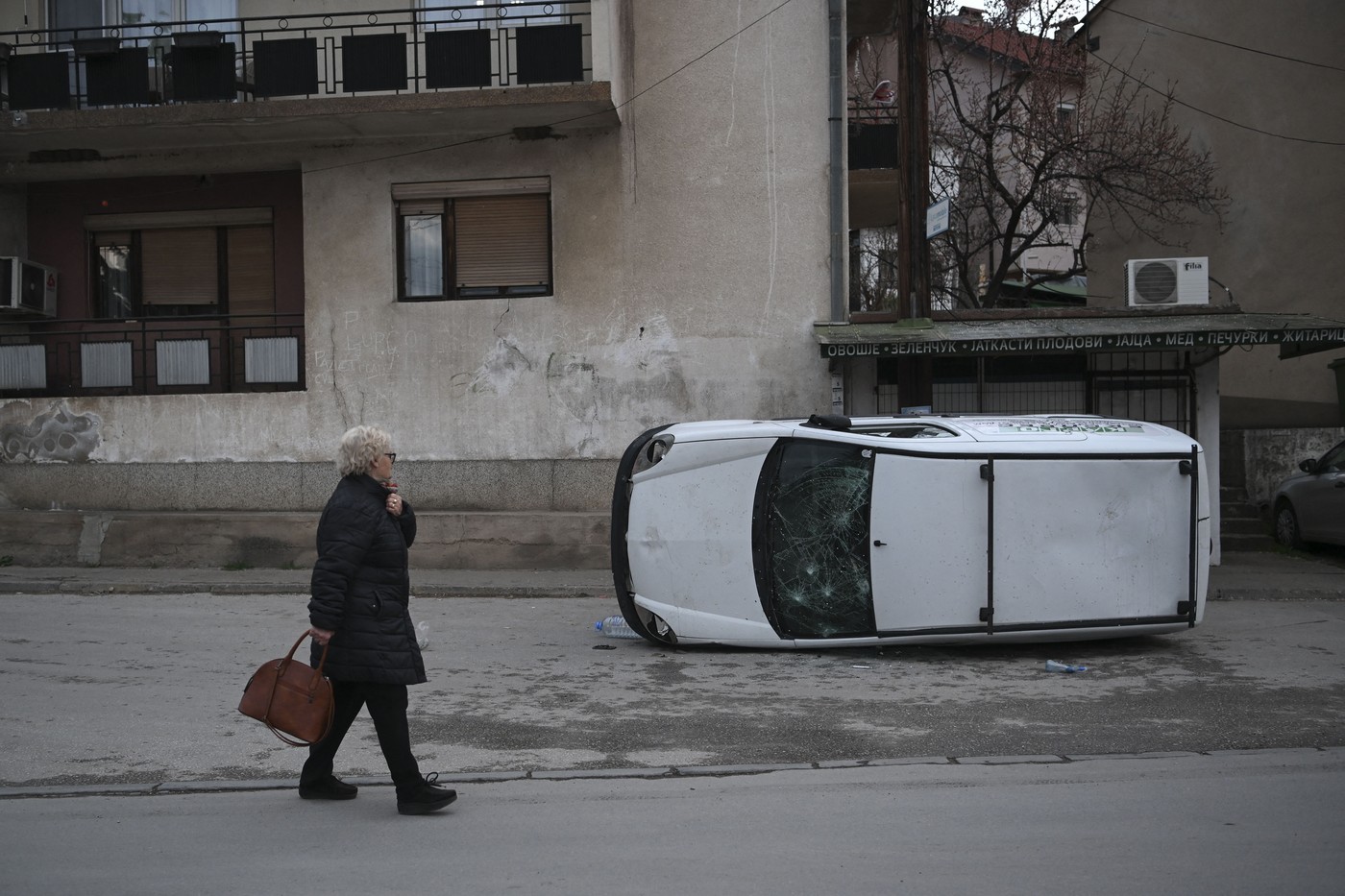 severna makedonija, požar, protest