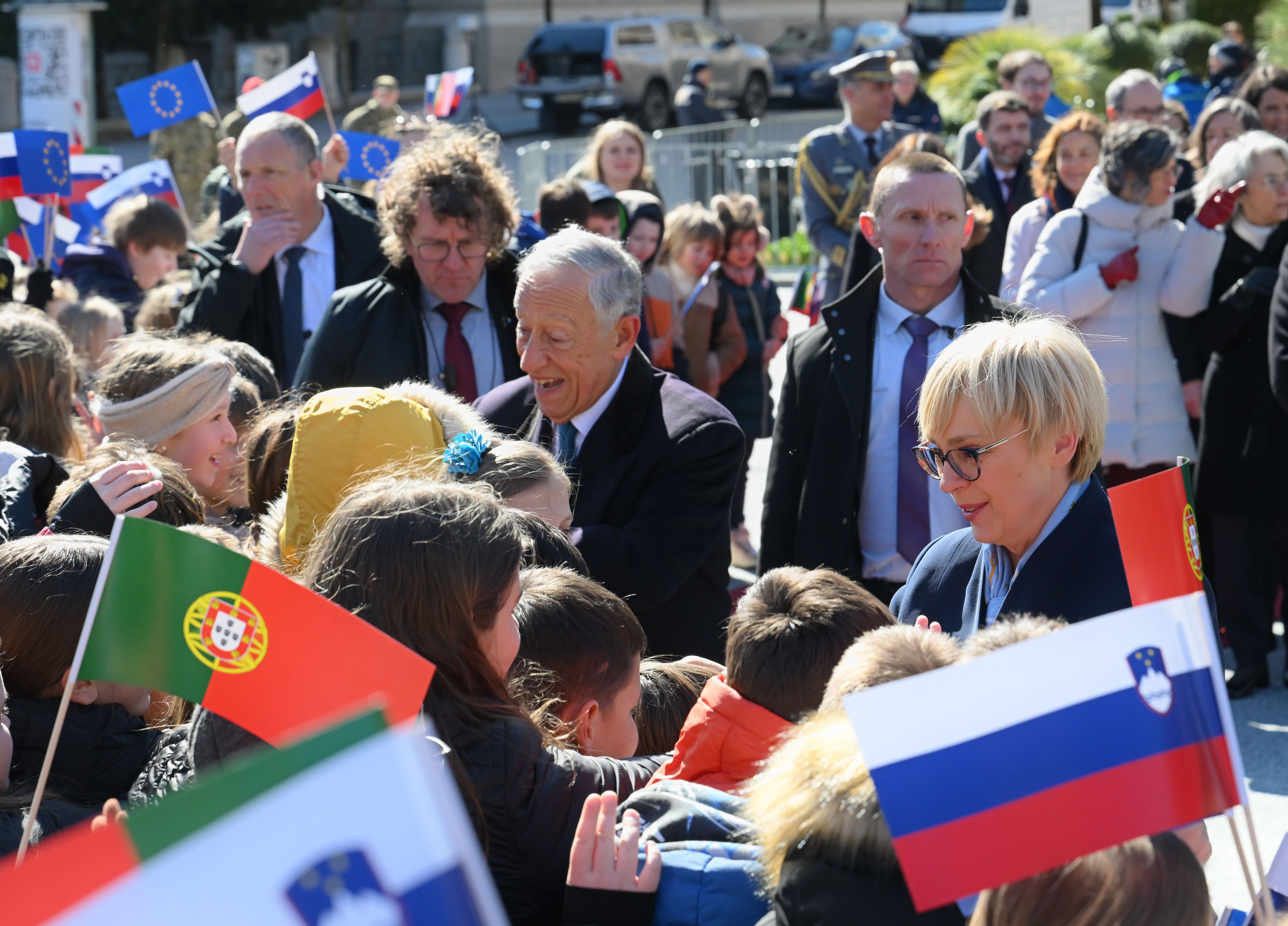 Nataša Pirc Musar sprejem Marcel Rebel de Sousa
