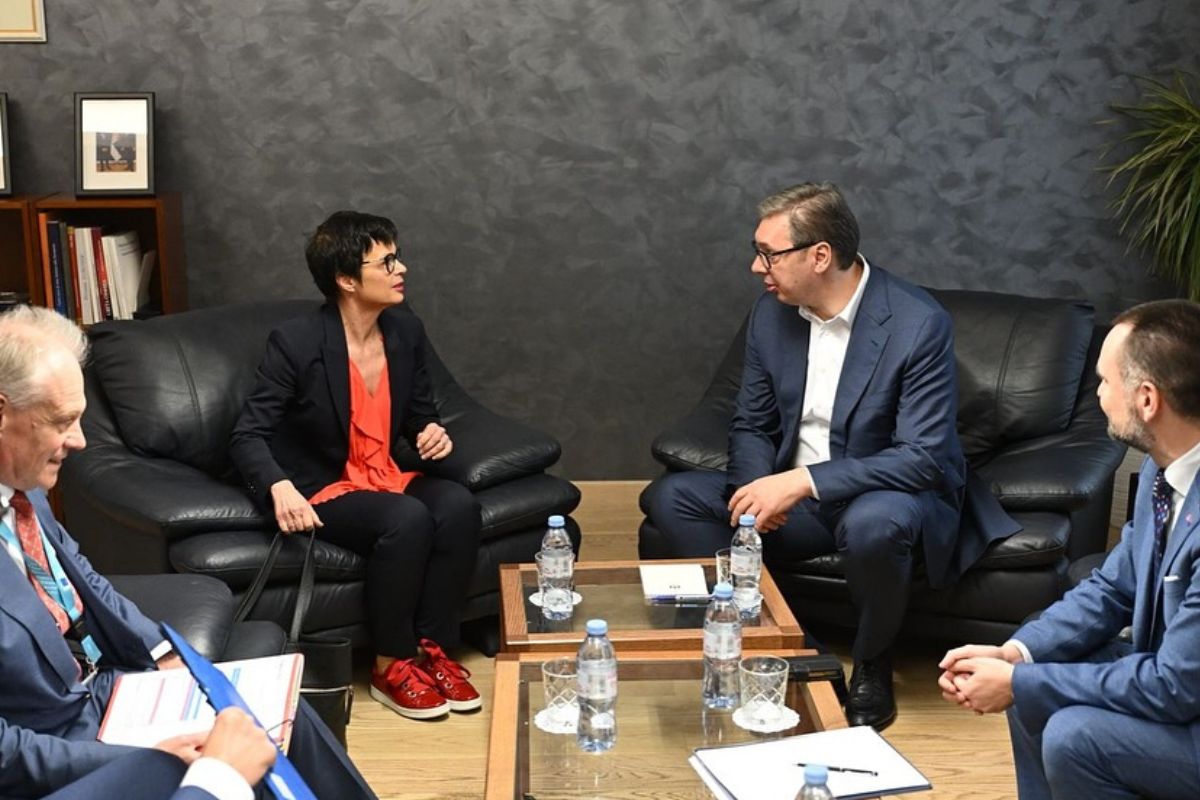 Marta Kos, Aleksandar Vučić