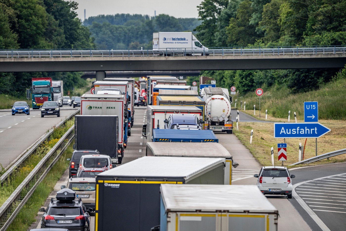 tovornjak, tovornjaki, nemčija, zastoj v nemčiji