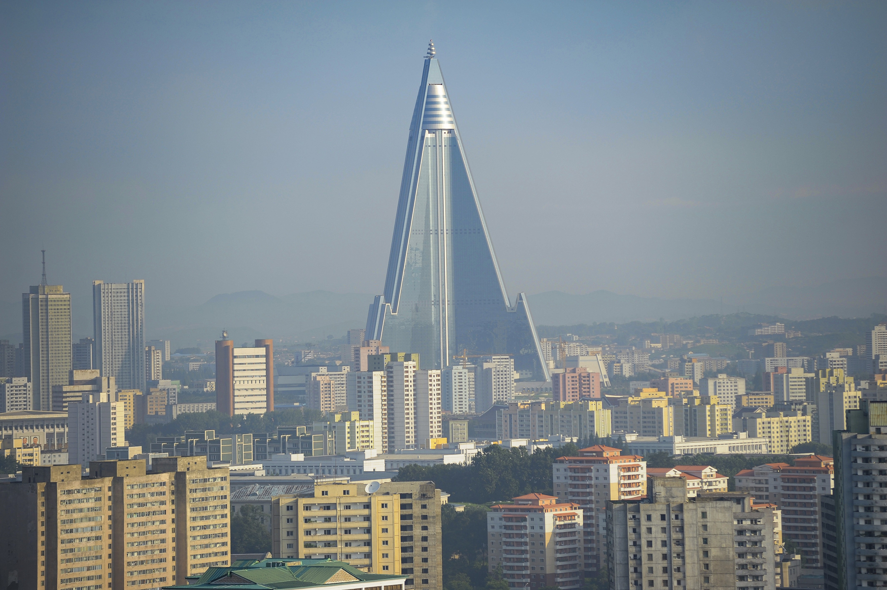 Hotel Ryugyong, hotel, Severna Koreja, Pjongjang