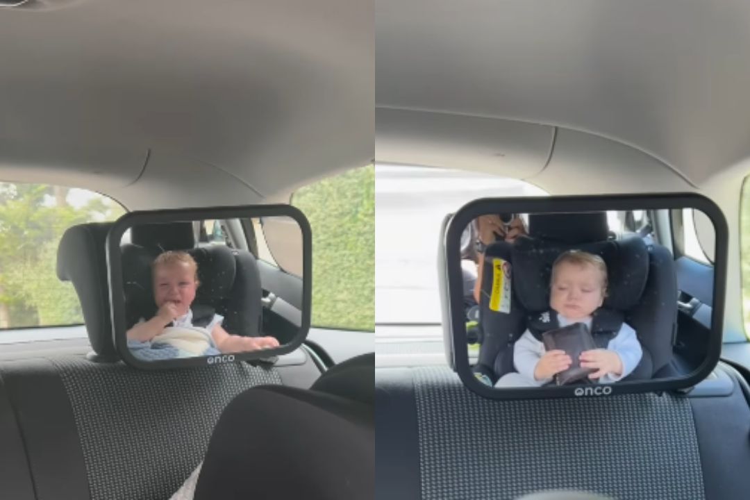 dojenček, vožnja, avto