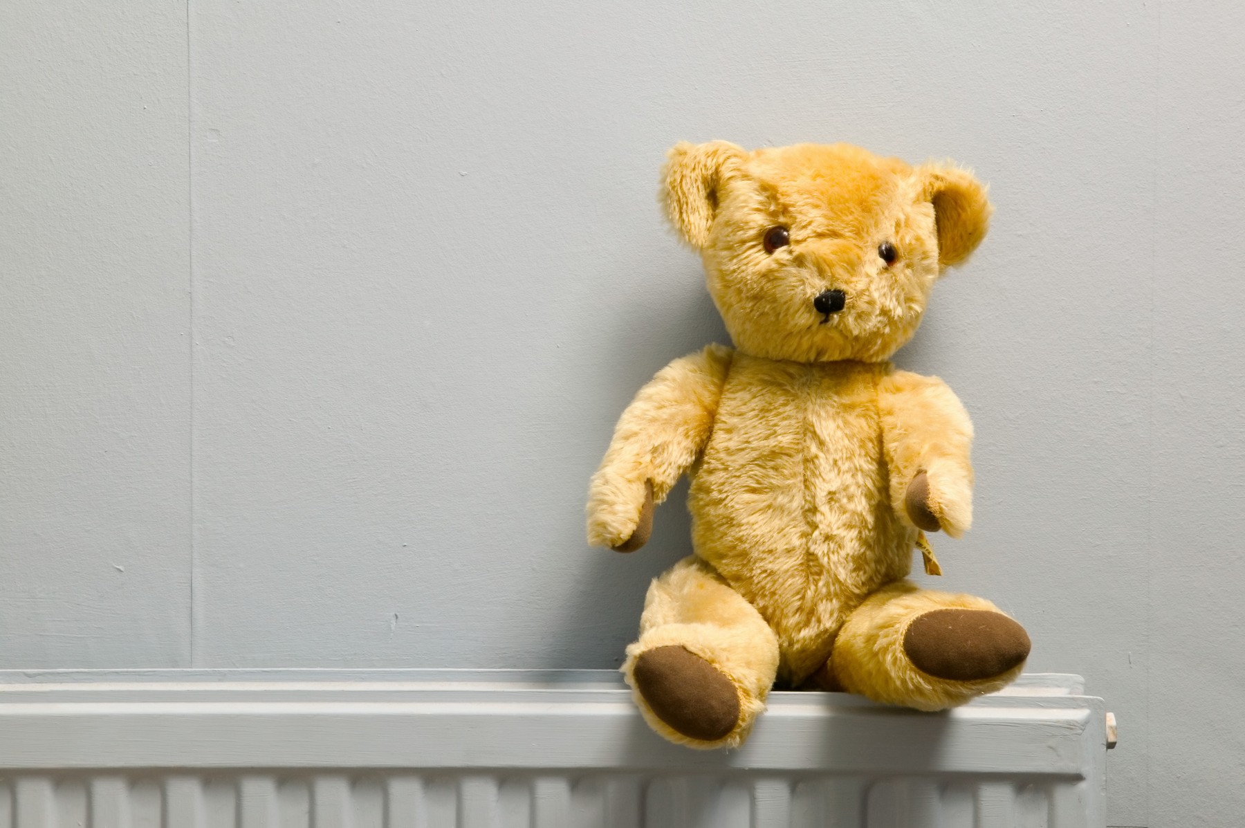 medvedek, stiska, otrok, igrača