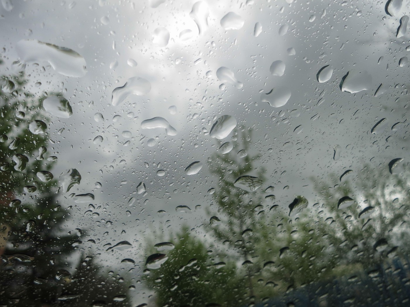 dež, oblaki, okno, deževno, vreme