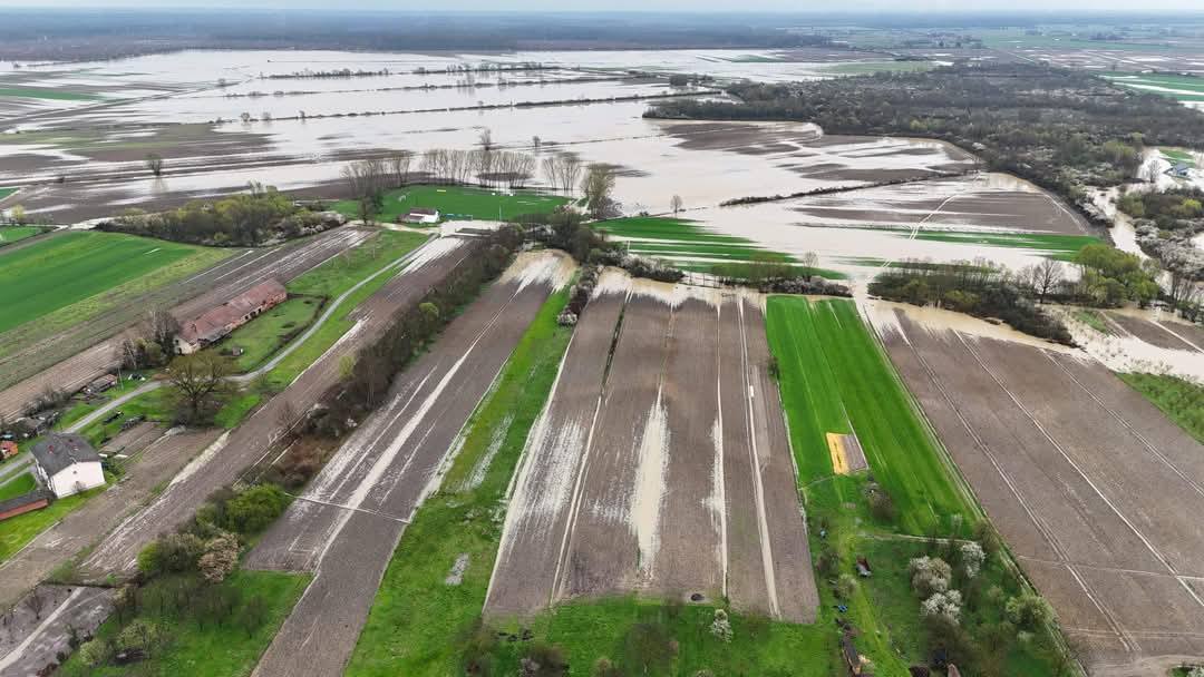 Poplave na Hrvaškem (Foto: Josip Damjan/Virovitičko-podravska županija)