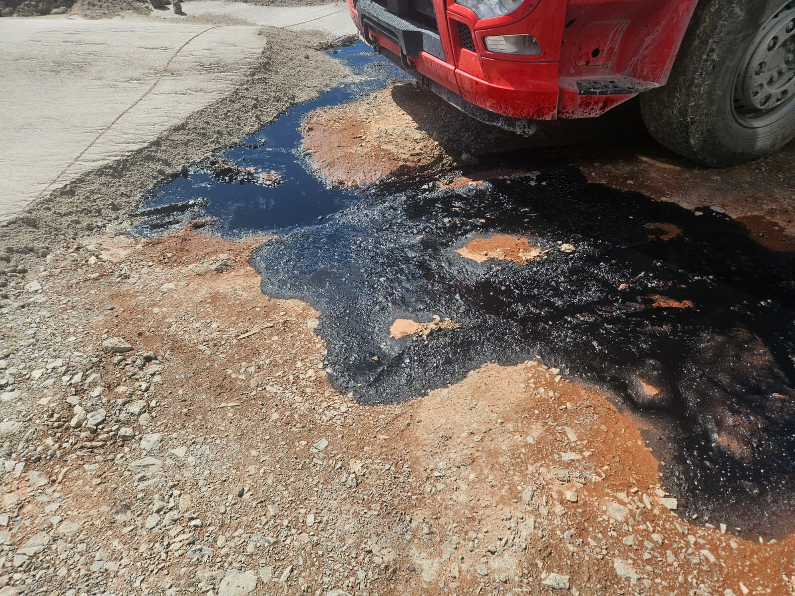 iztek, olje, kamnolom Laže, onsenaženje