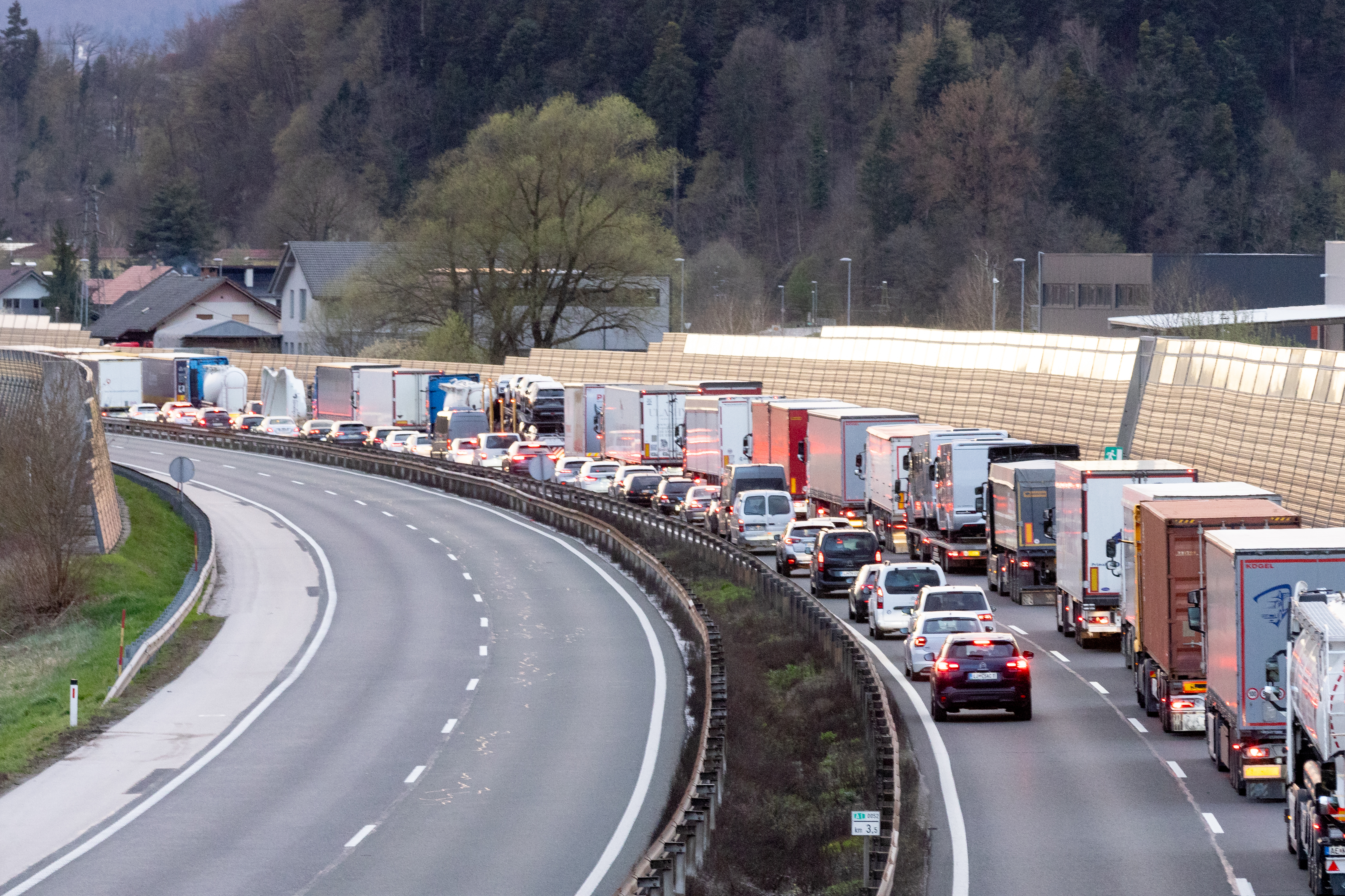 požar, Primorska avtocesta