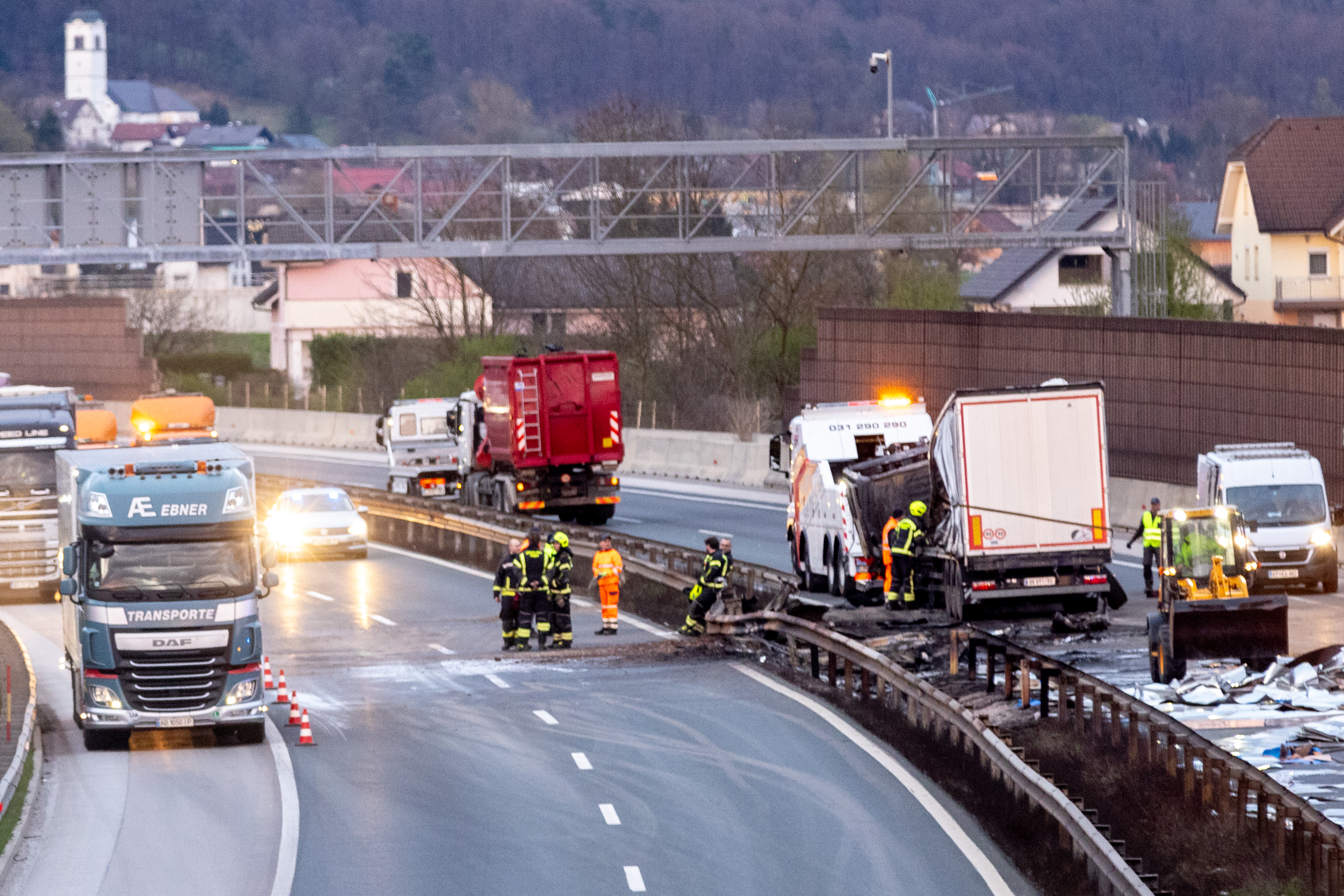 požar, Primorska avtocesta