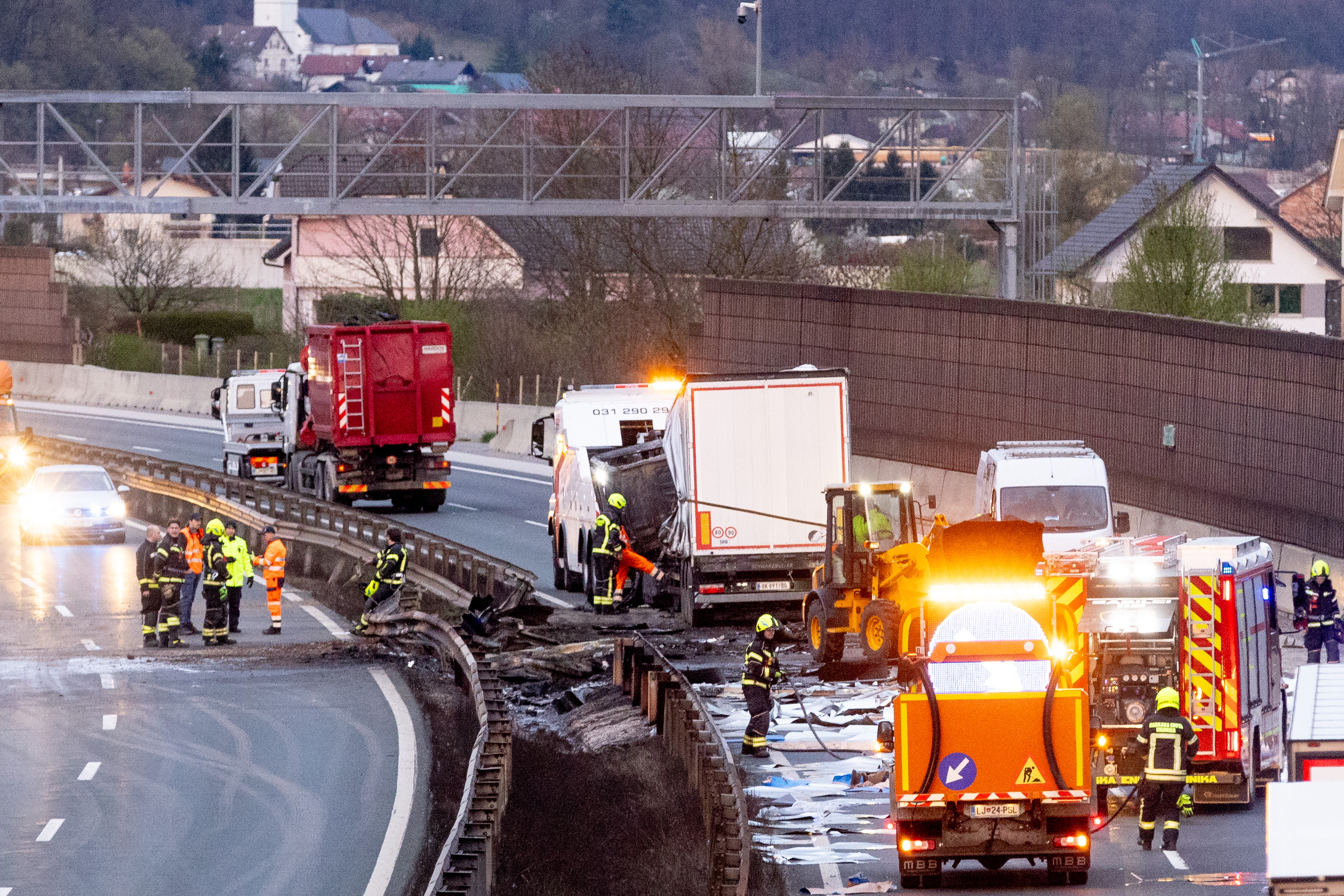 požar, Primorska avtocesta