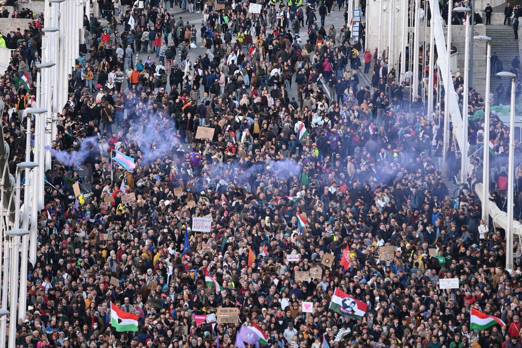 Protest na Madžarskem (Foto: PROFIMEDIA)
