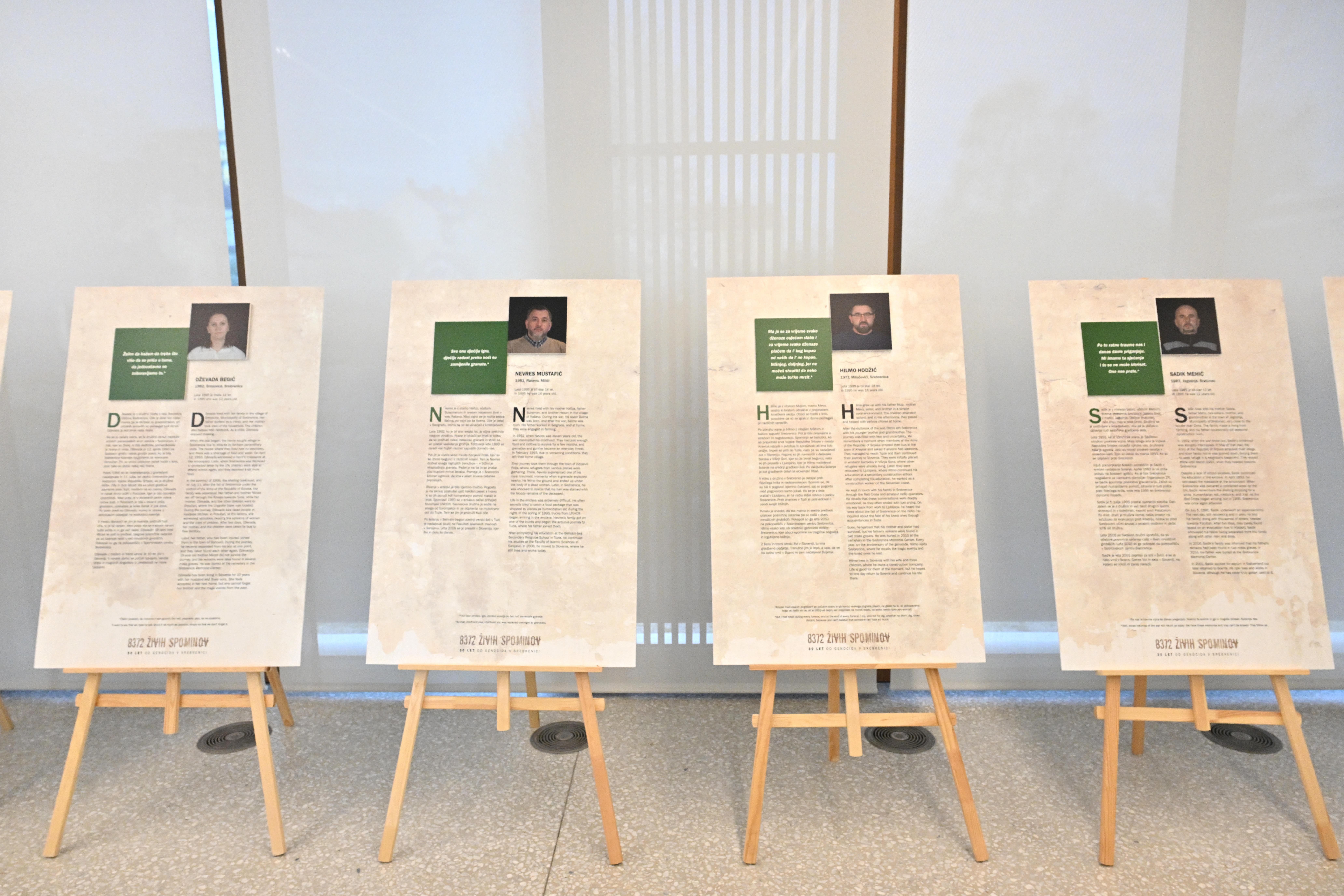 novinarska konferenca pred odprtjem razstave 30 let po genocidu v Srebrenici