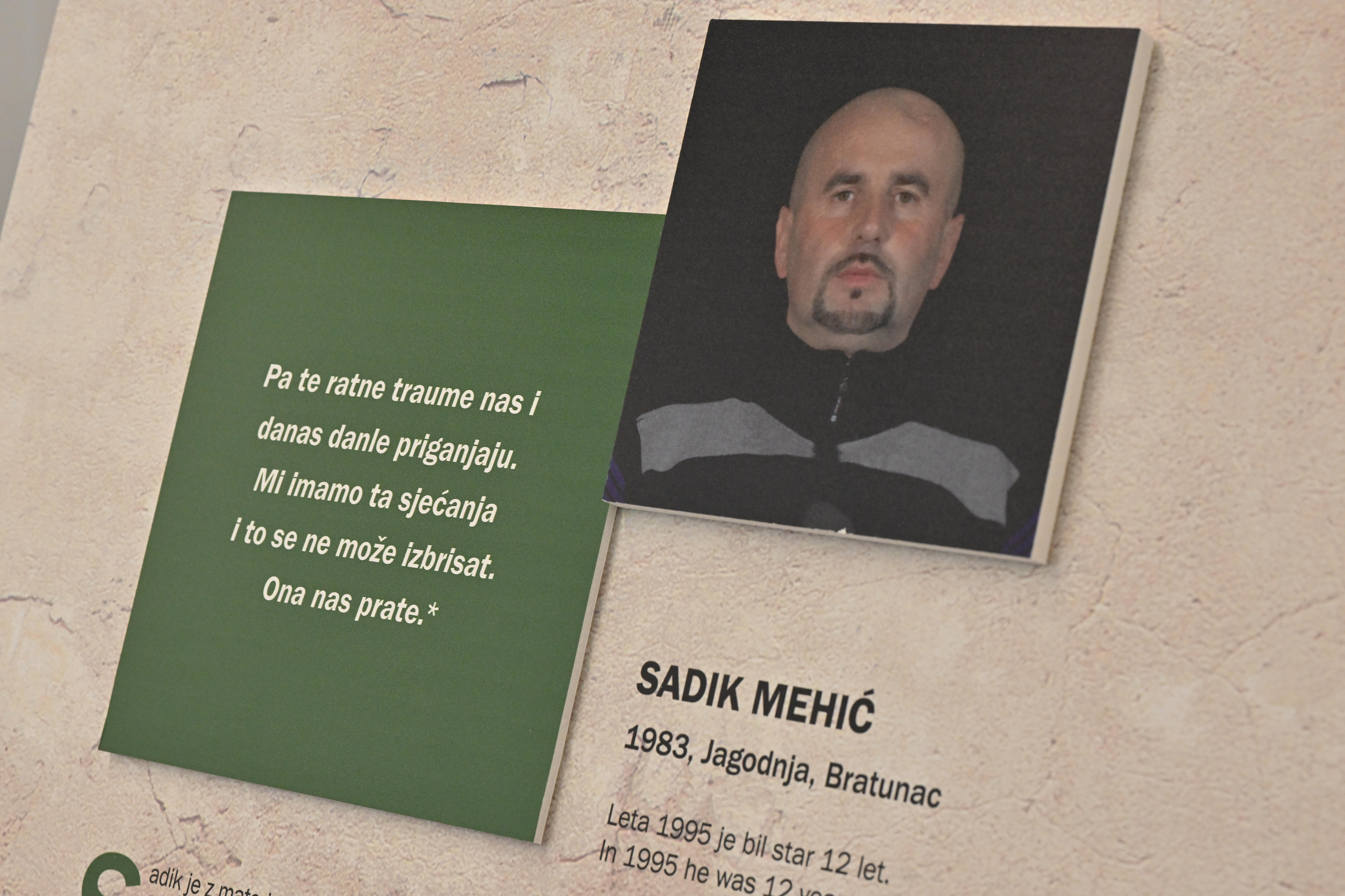 novinarska konferenca pred odprtjem razstave 30 let po genocidu v Srebrenici