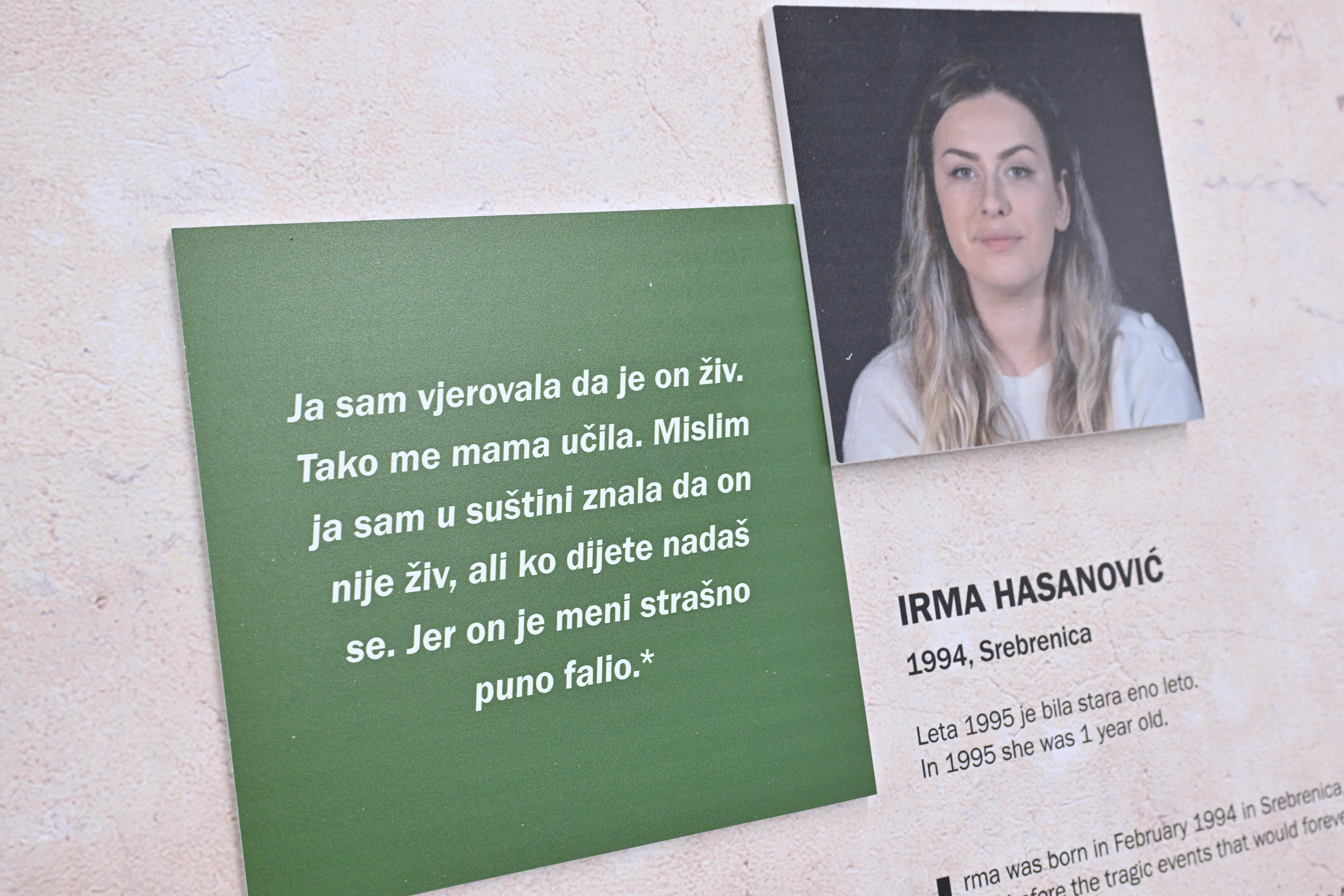 novinarska konferenca pred odprtjem razstave 30 let po genocidu v Srebrenici