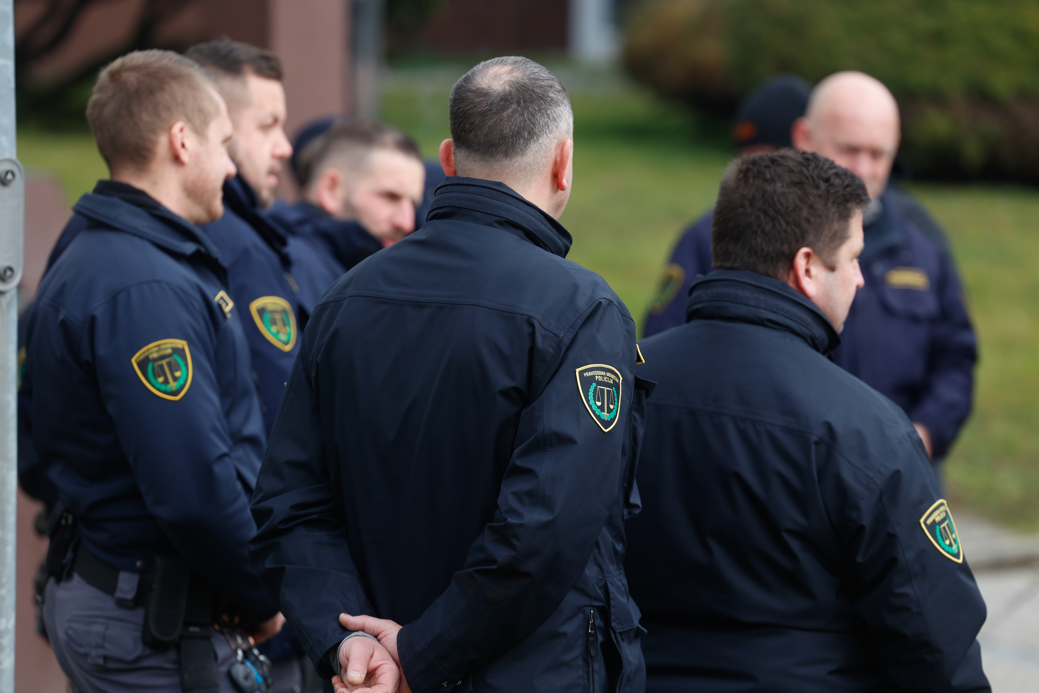 Protest pravosodnih policistov