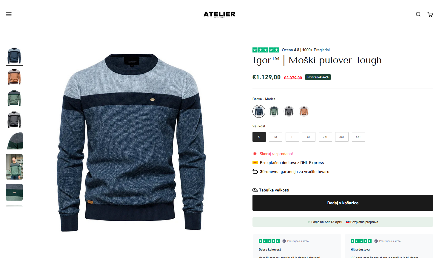 Atelier Ljubljana, lažna trgovina, prevara