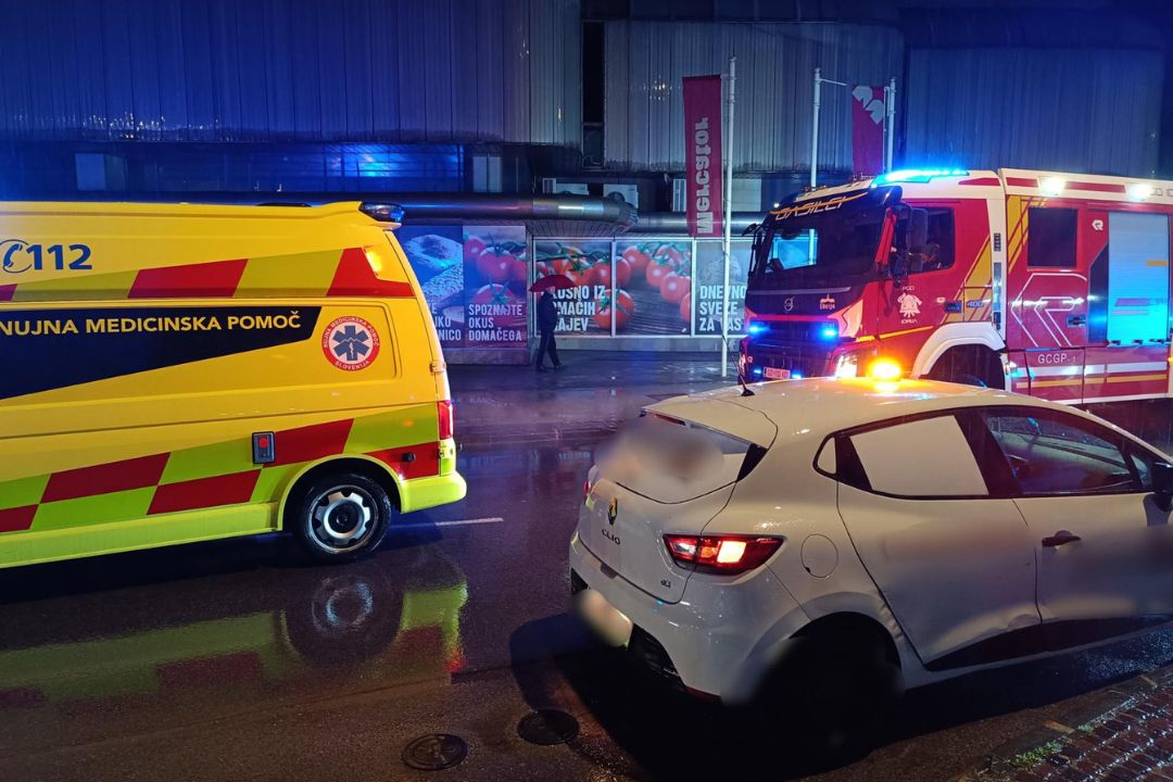 Idrija, prometna nesreča, reševalci