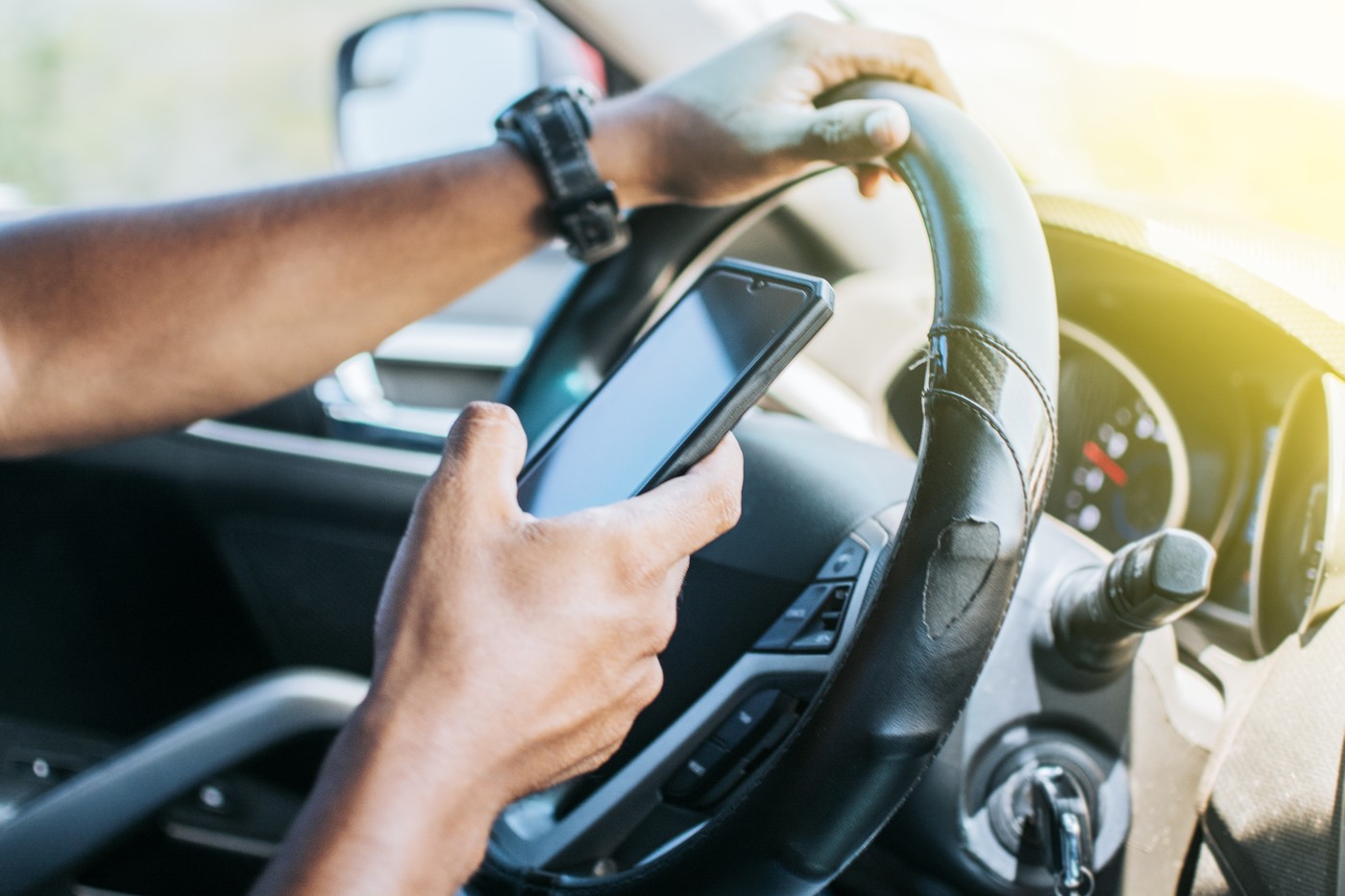 vozik, telefoniranje med vožnjp