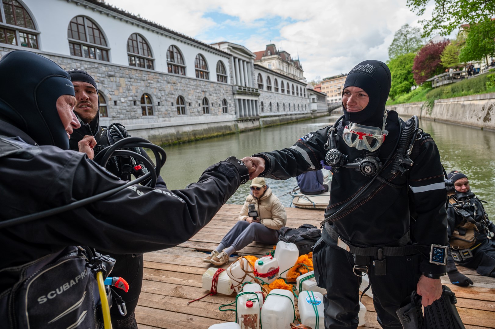 ljubljanica, čistilna akcija, potapljači
