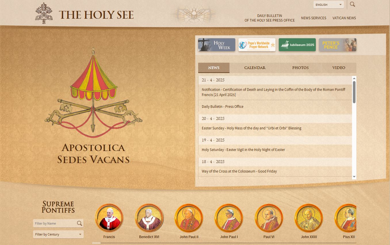 Vatikanska spletna stran