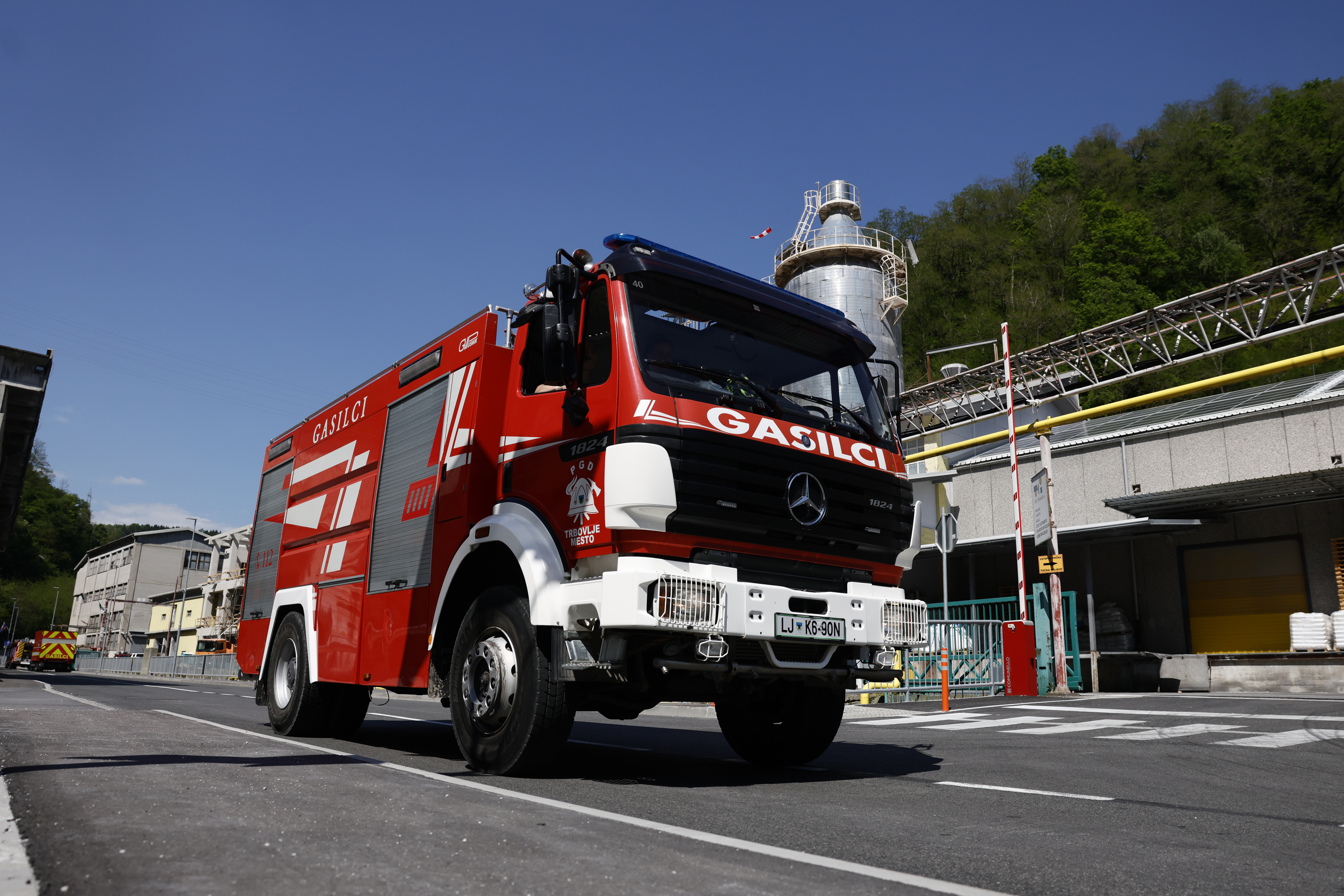 tki hrastnik, požar, gasilci