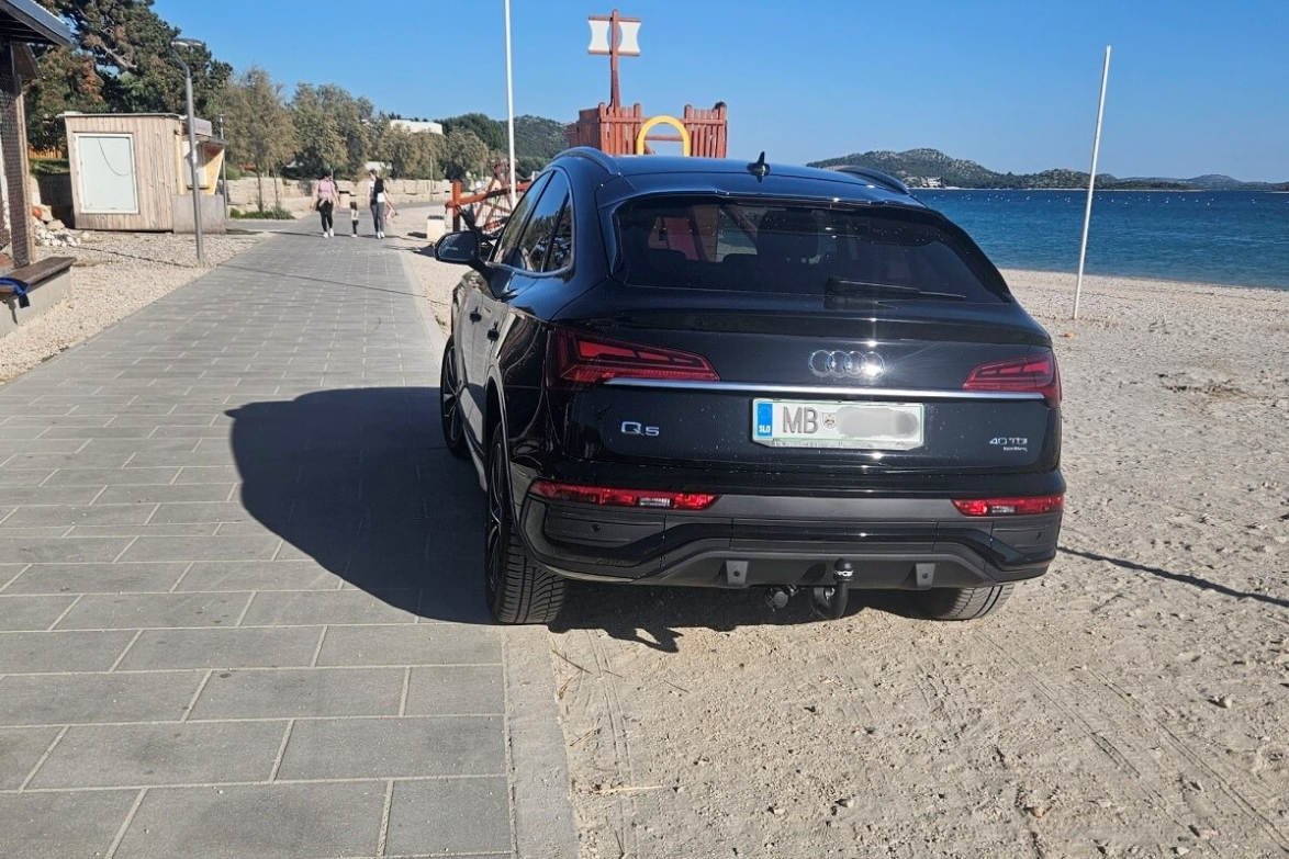 Avto, plaža, hrvaška