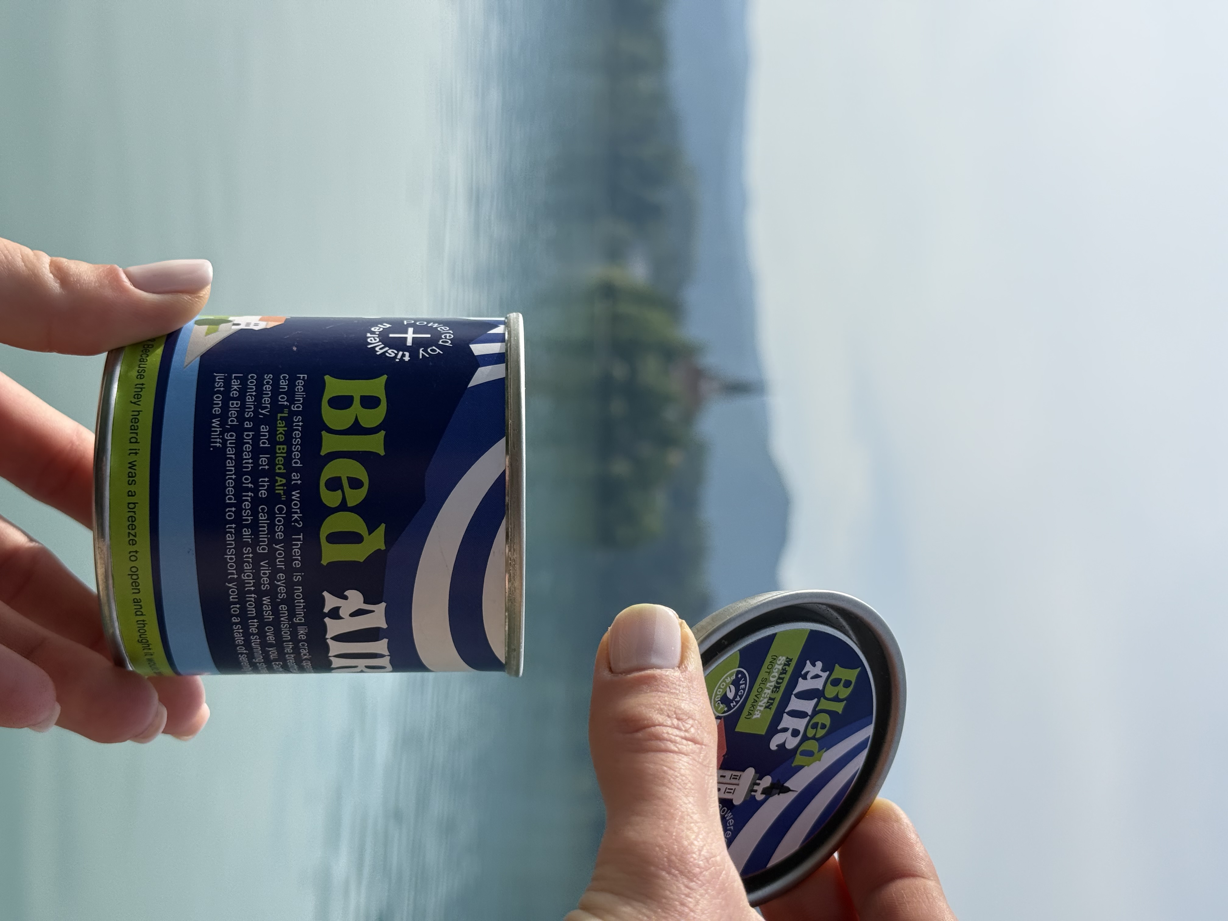 Zrak na Bledu v kozarcu