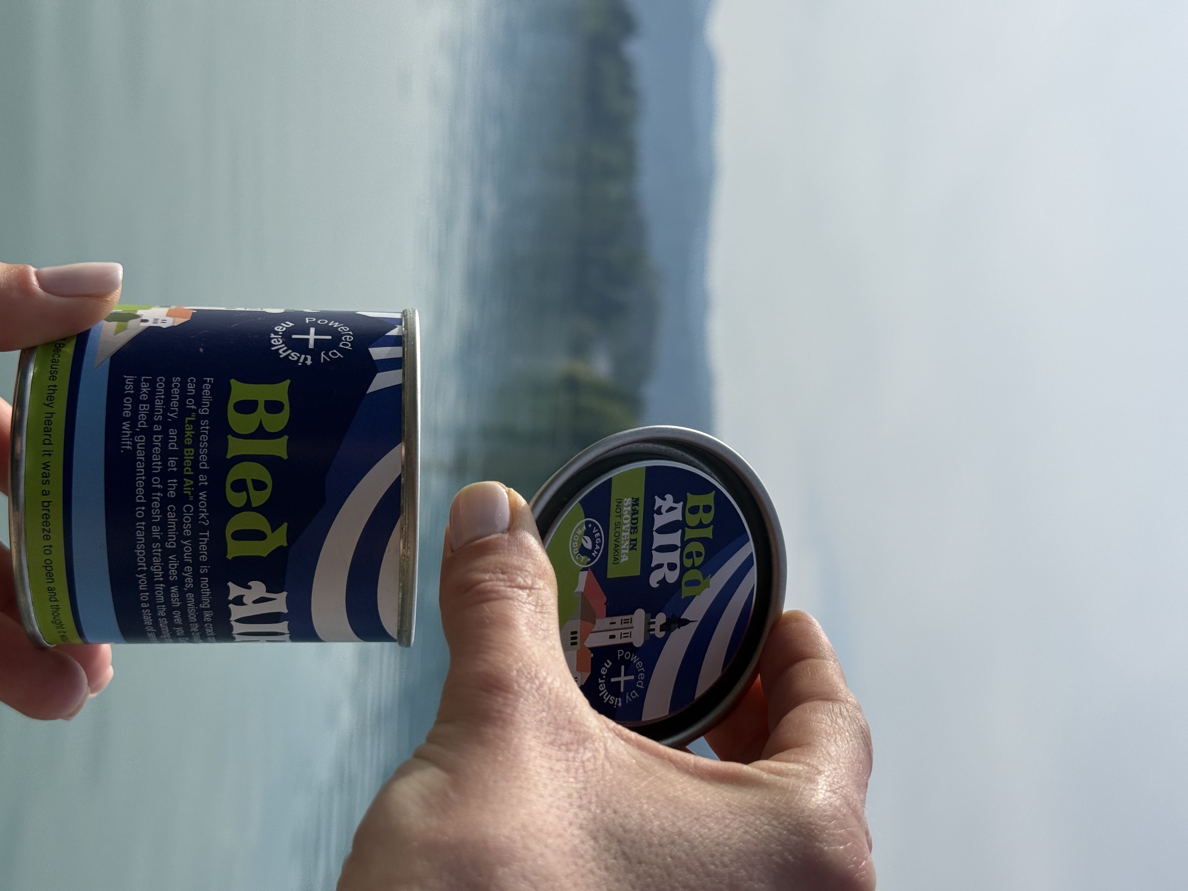 Zrak na Bledu v kozarcu